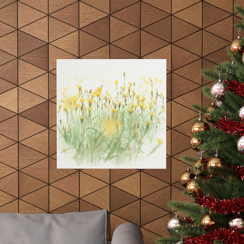 Watercolor — Flower — Matte Poster