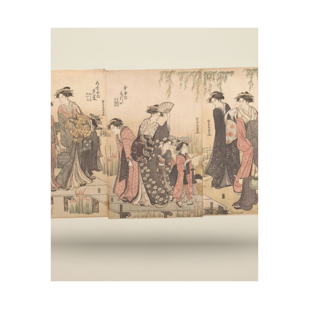 Product Marketing — Courtesans In An Iris Garden — Matte Poster