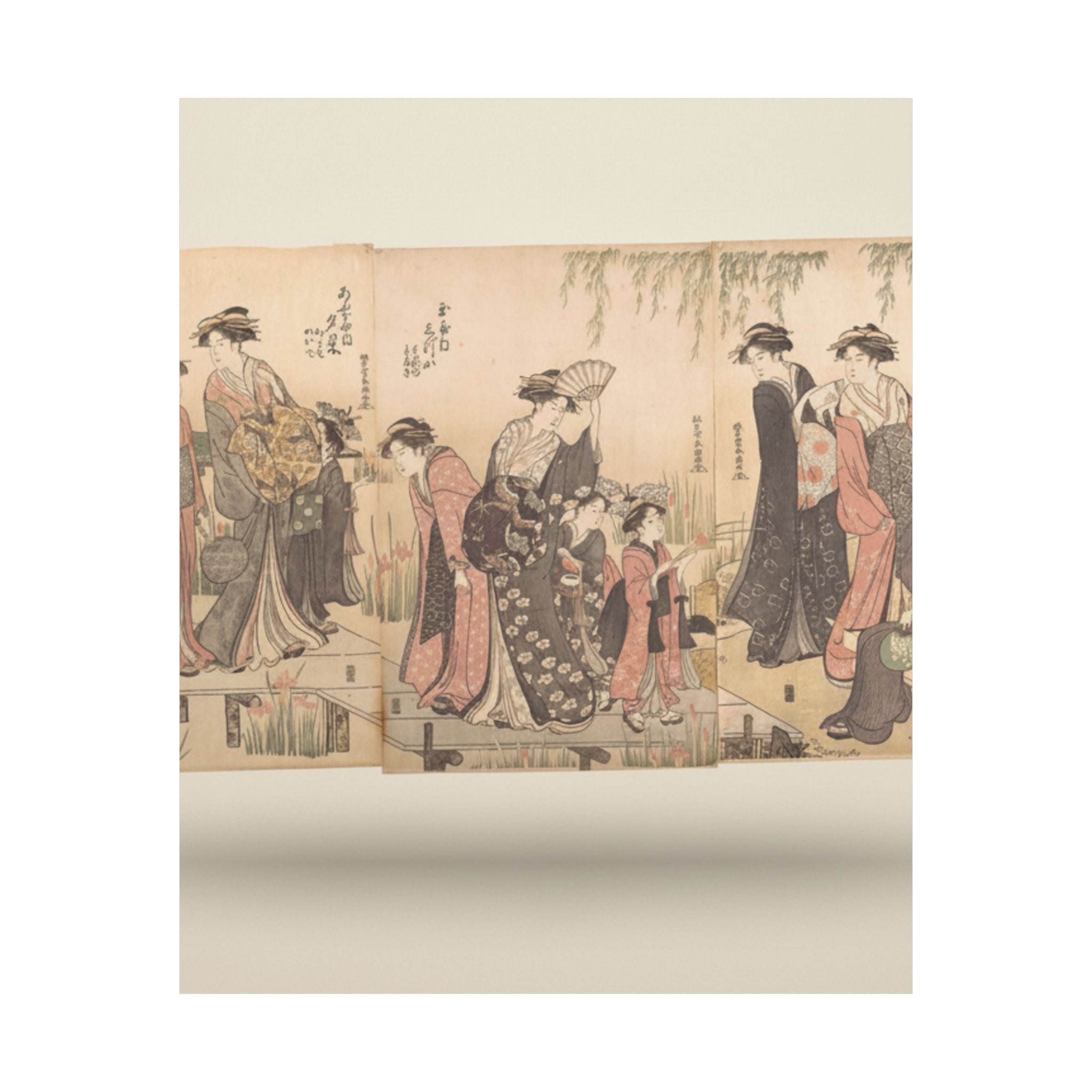 Product Marketing — Courtesans In An Iris Garden — Matte Poster