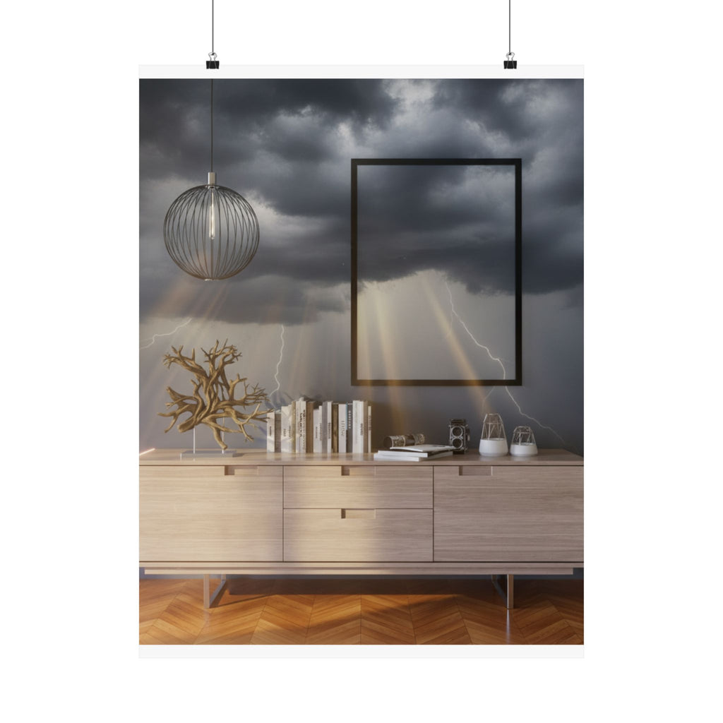 Dramatic Storm — Interior — Matte Poster