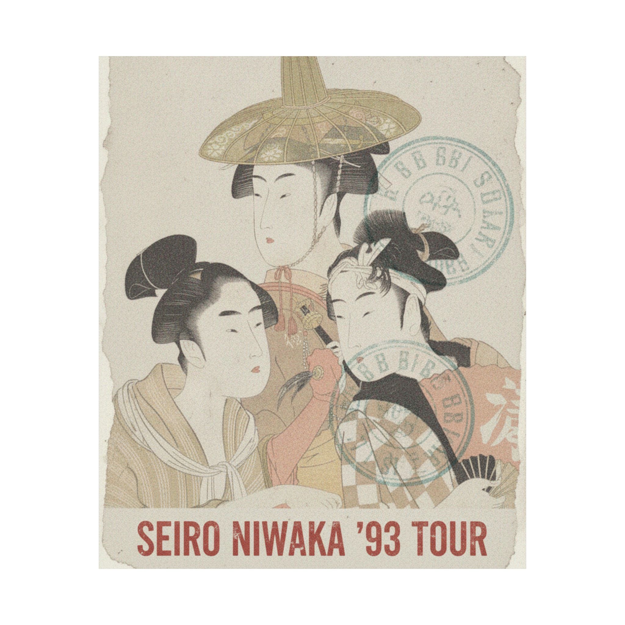 Vintage Bootleg — Seiro Niwaka Onna Geisha No Bu Tojin Shishi Sumo — Matte Poster