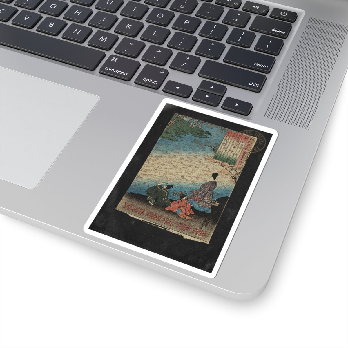 Vintage Bootleg — Poet With Two Pages On The Banks Of The Tatsuta — Kiss-Cut Sticker