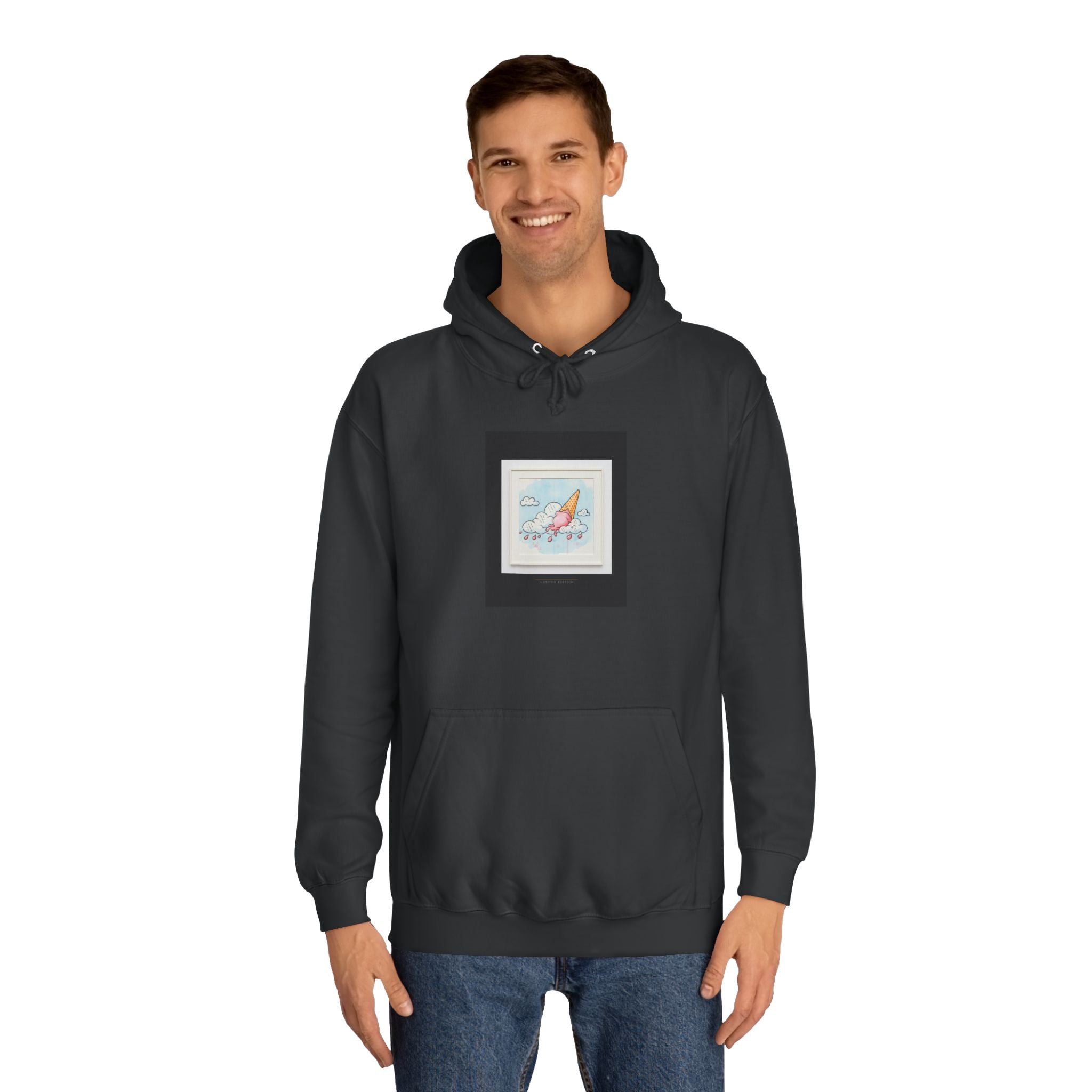 Melting Ice Cream Cloud Watercolour Pullover Hoodie