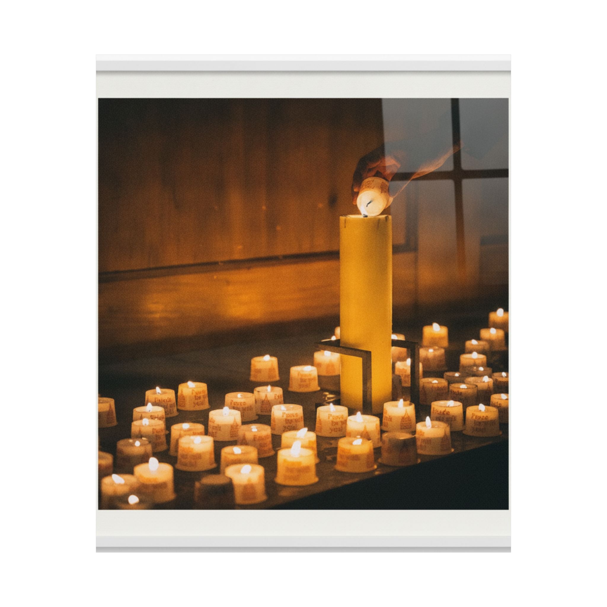 Watercolor — Candle — Matte Poster