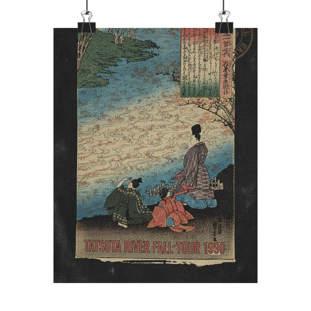Vintage Bootleg — Poet With Two Pages On The Banks Of The Tatsuta — Matte Poster