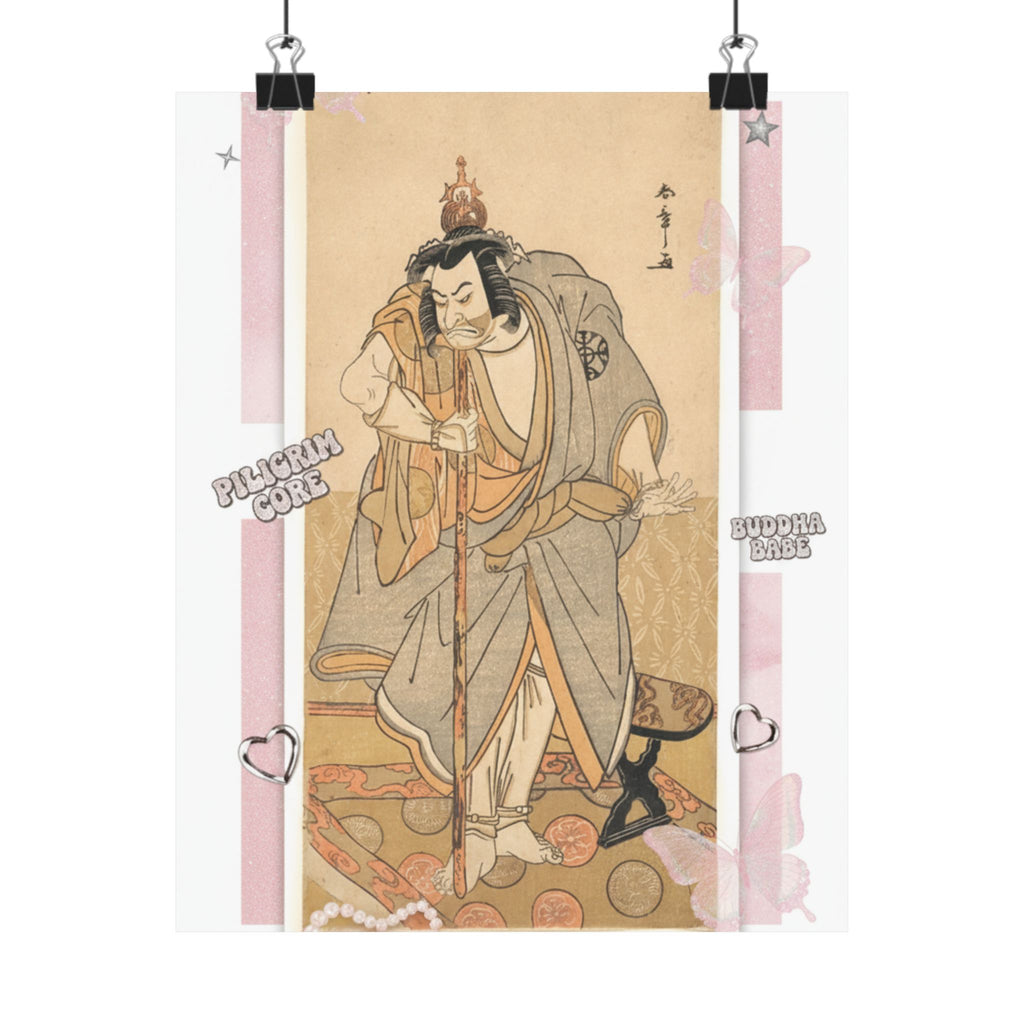 Ecommerce Main — The Actor Nakamura Nakazo As A Rokuju-Rokubu (Pilgrim To Buddhist Temple) — Matte Poster