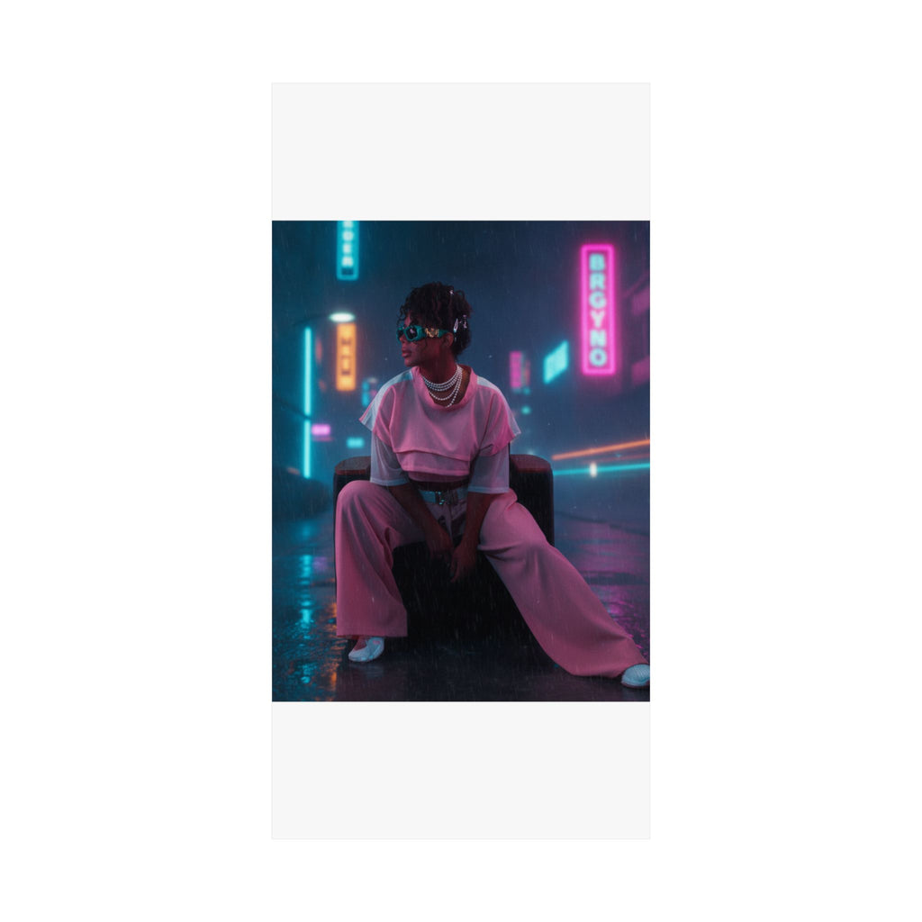 Neon Noir — Person — Matte Poster