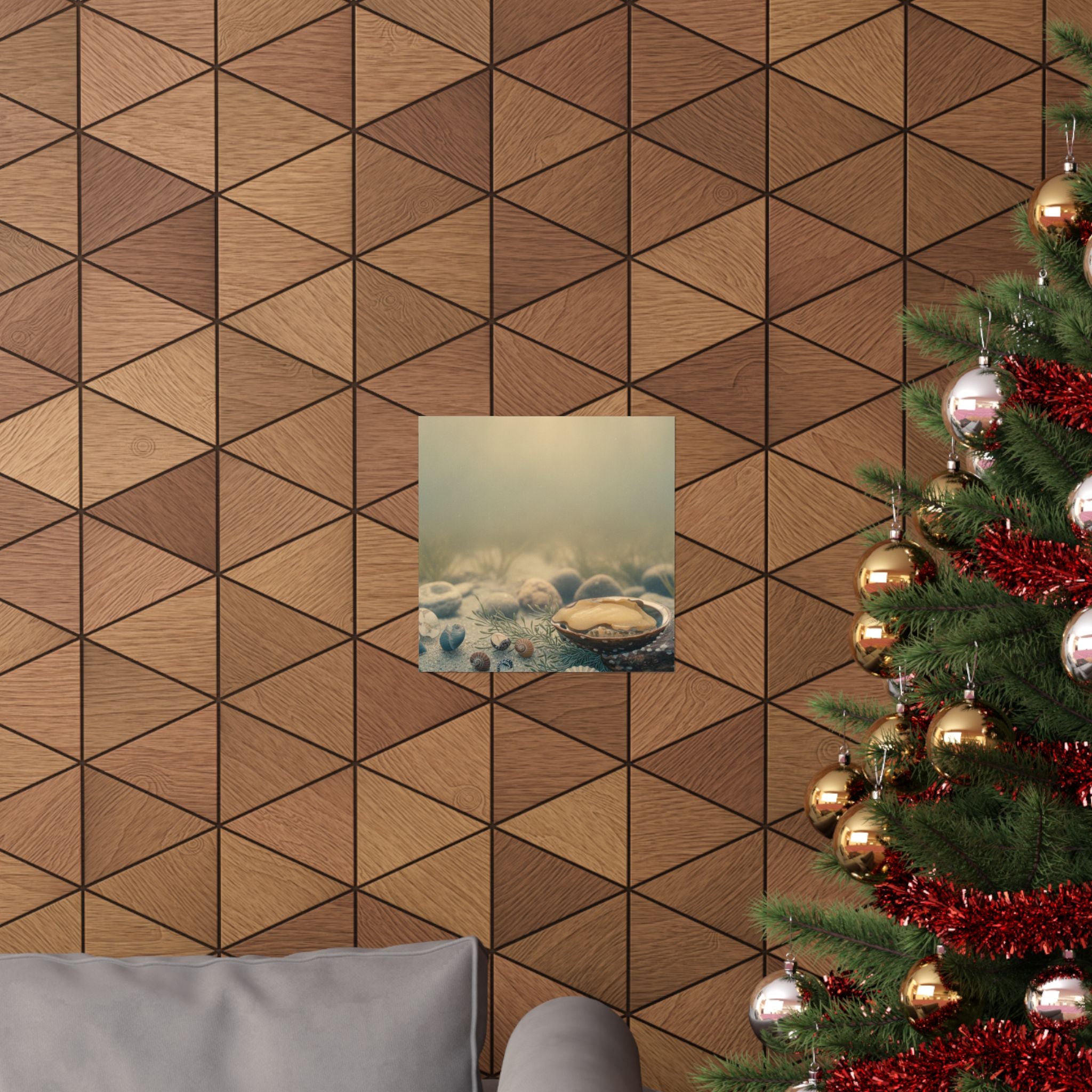 Scenic Nature — Shells Under Water — Matte Poster