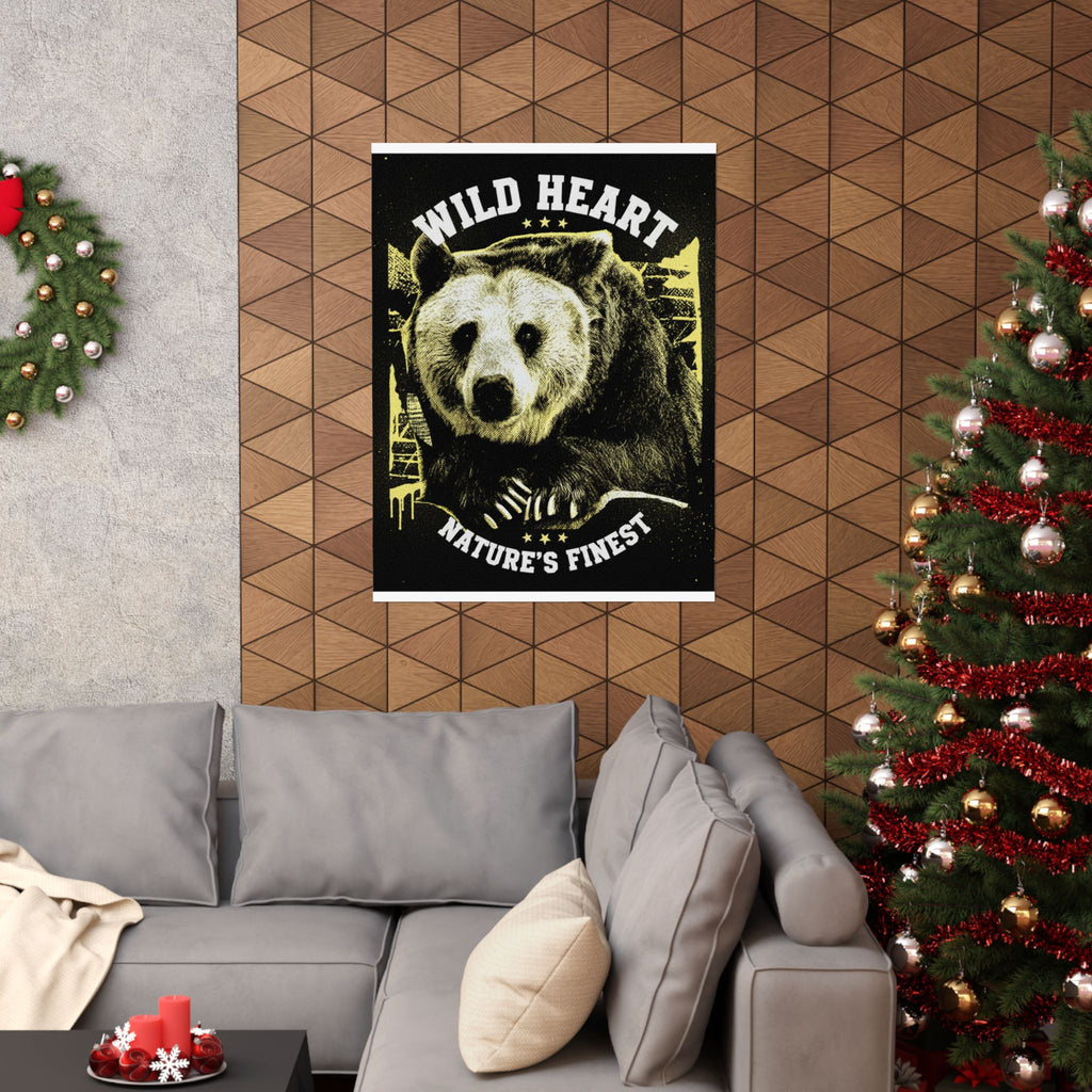 Streetwear Collage — Bear — Matte Poster