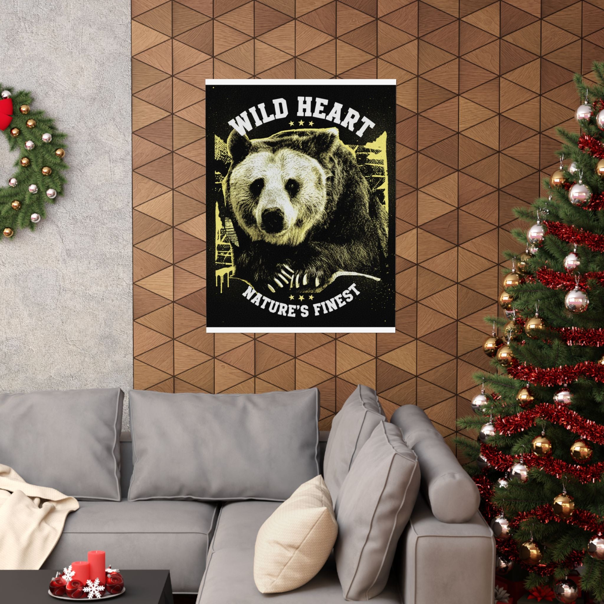 Streetwear Collage — Bear — Matte Poster