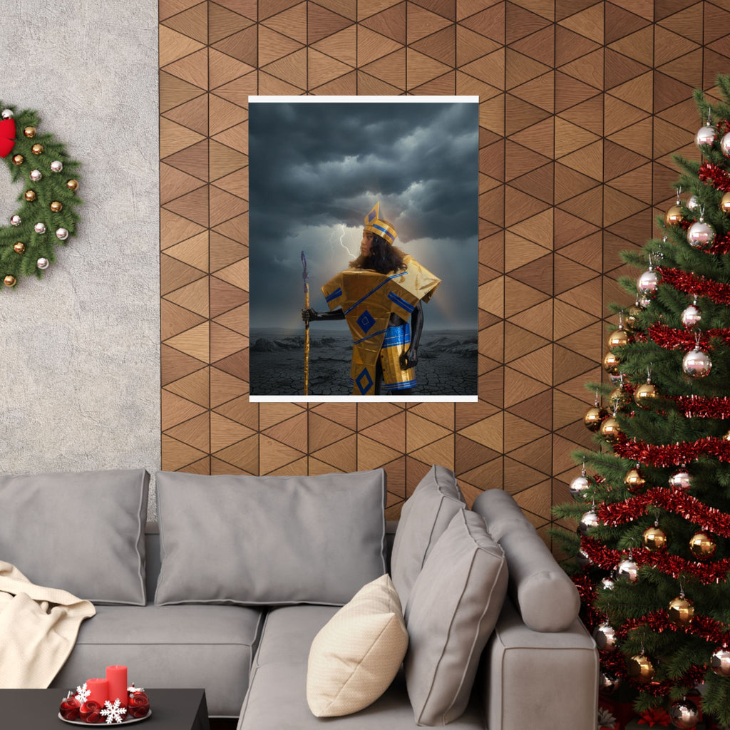 Dramatic Storm — Person — Matte Poster