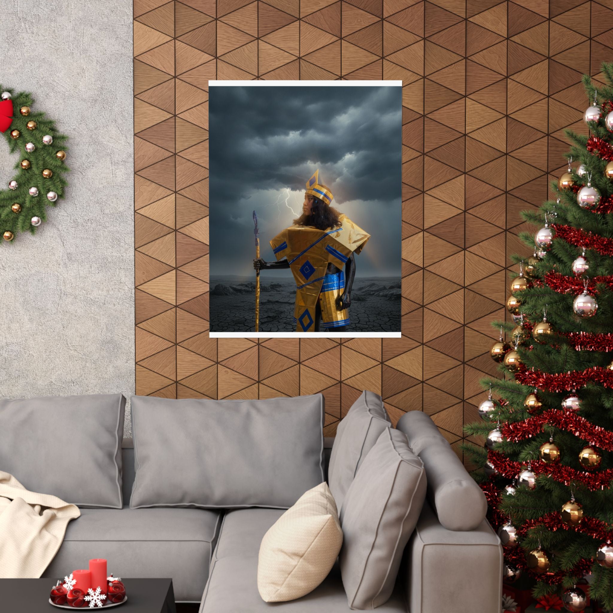 Dramatic Storm — Person — Matte Poster