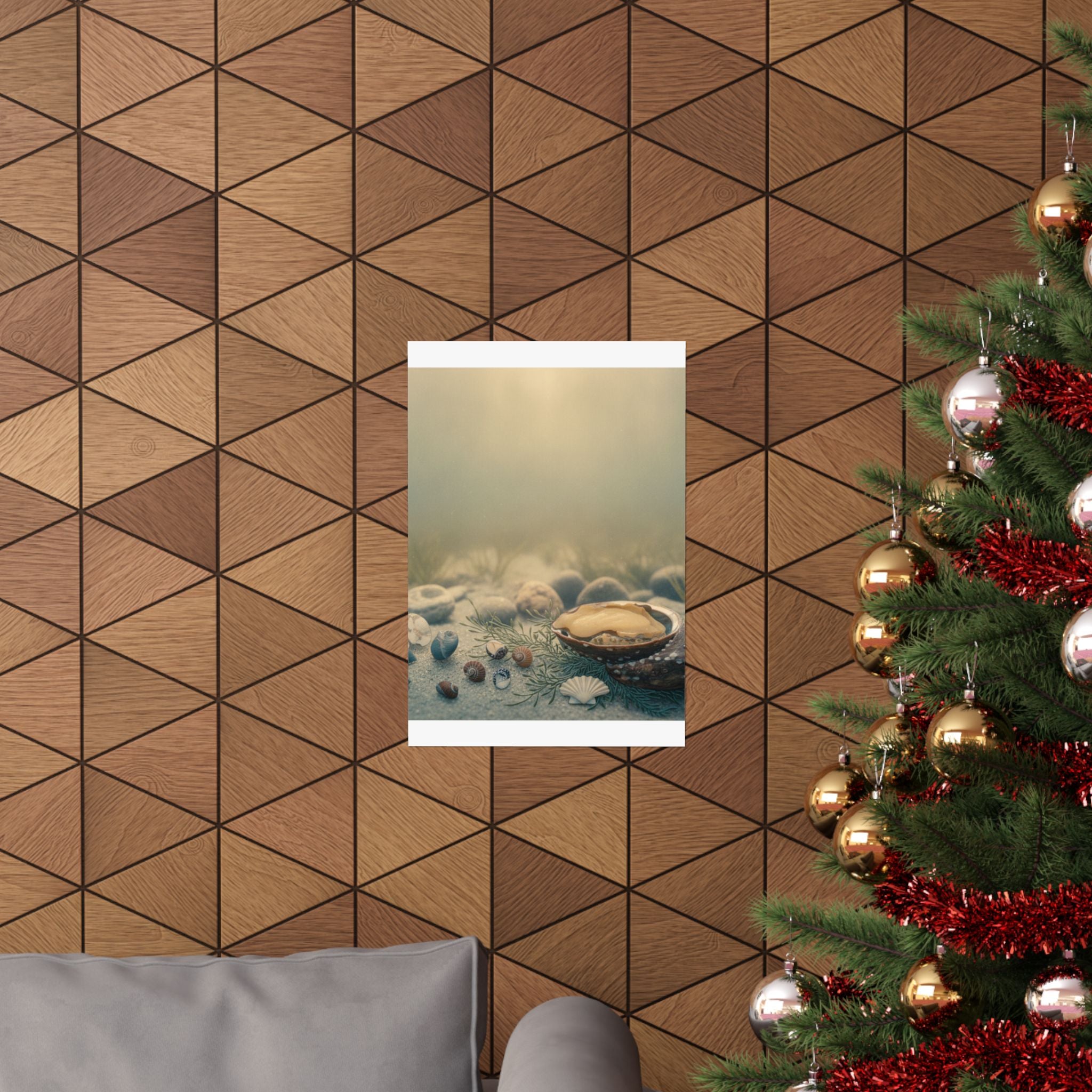 Scenic Nature — Shells Under Water — Matte Poster