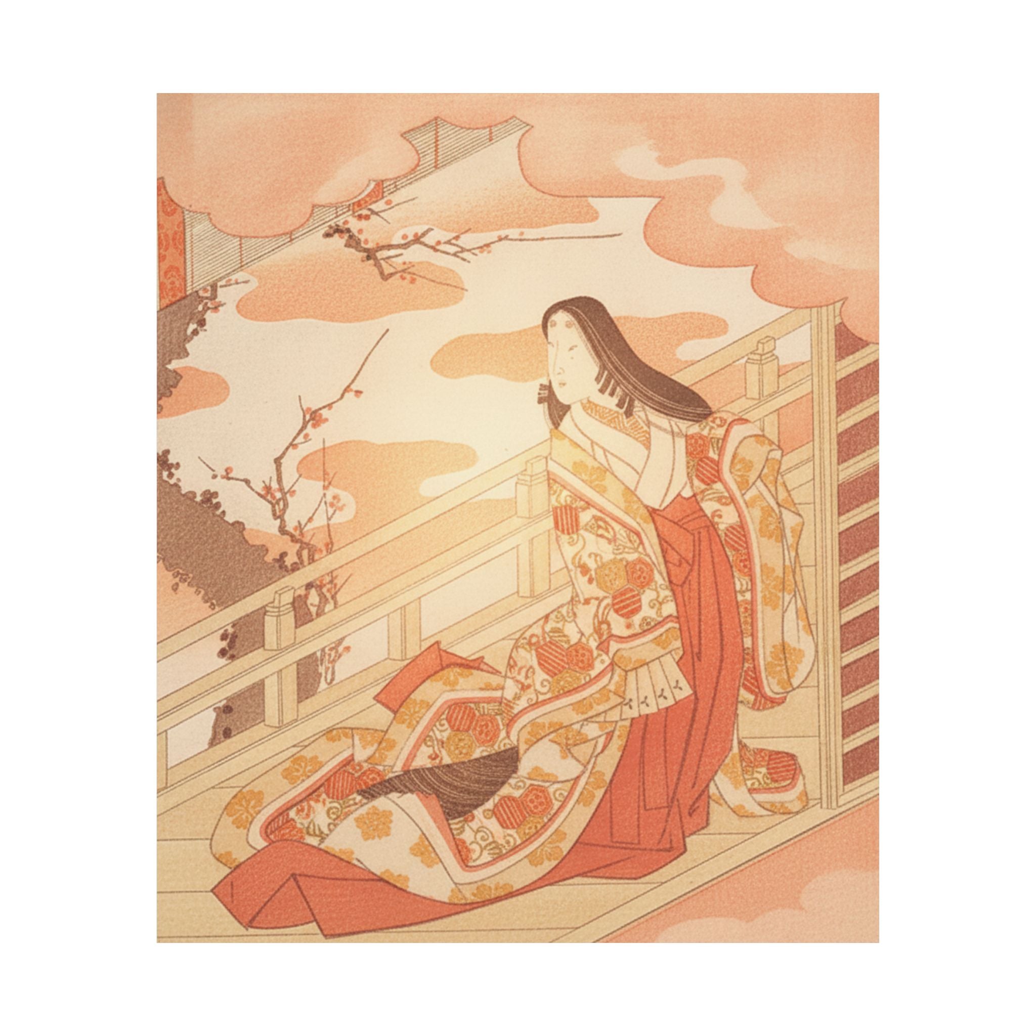 Southern Sunset — Court Lady Praising The Plum Blossom — Matte Poster