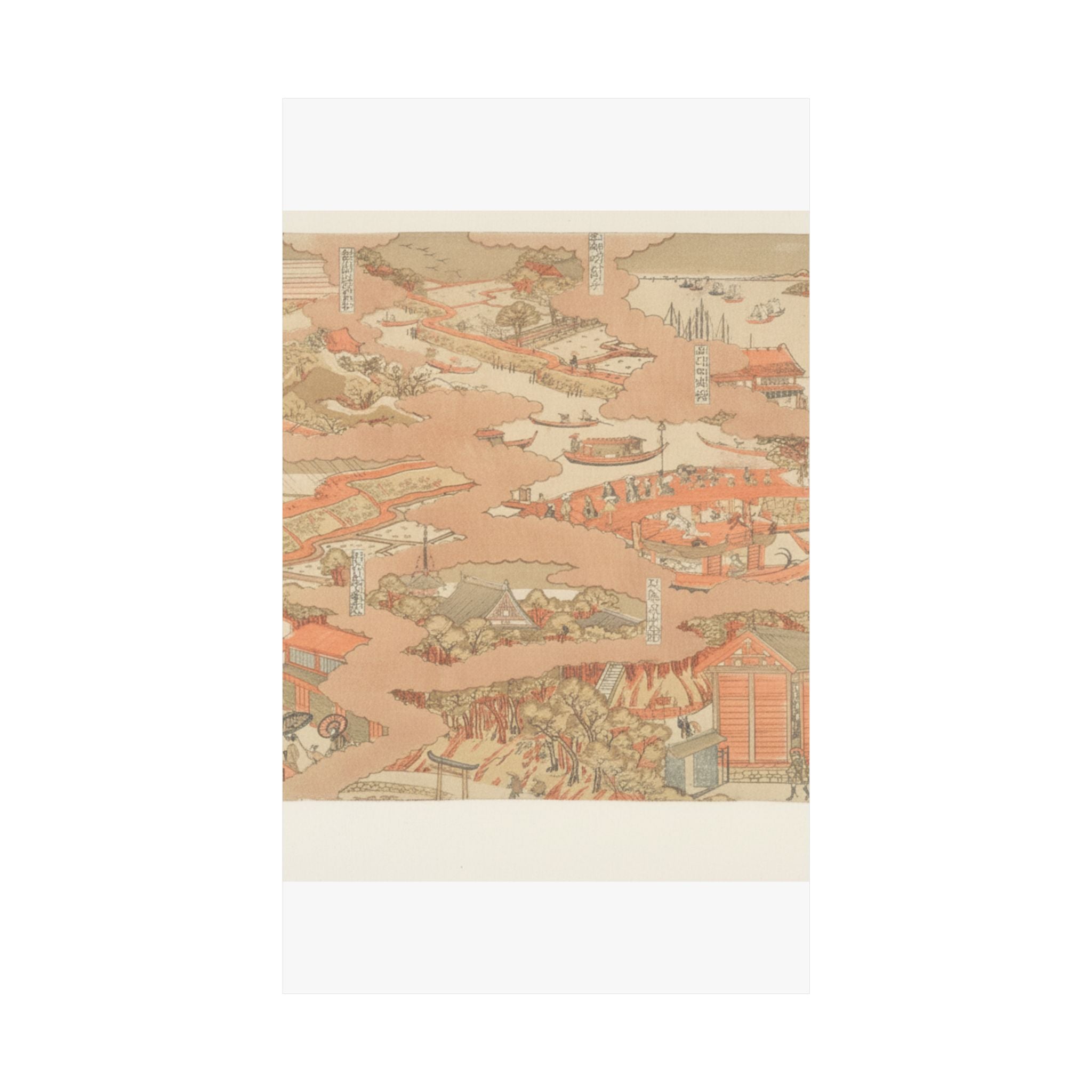 Watercolor — Edo Hakkei No Zu — Matte Poster