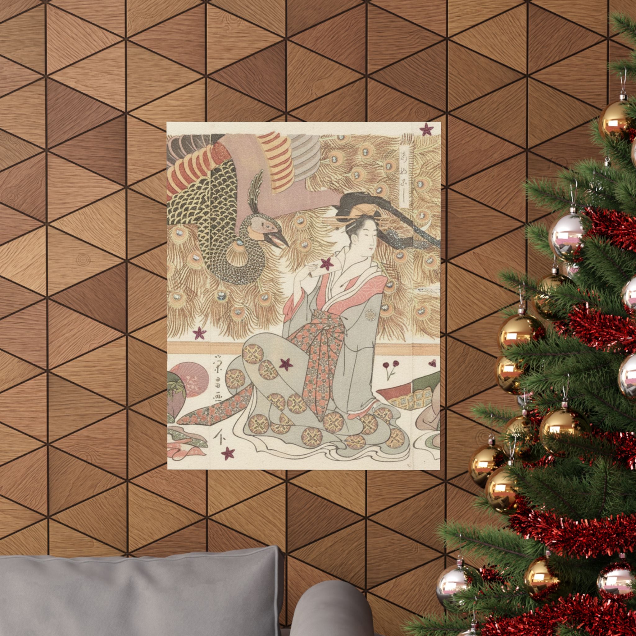 Botanical — Interior Of The House Called Ōgiya — Matte Poster