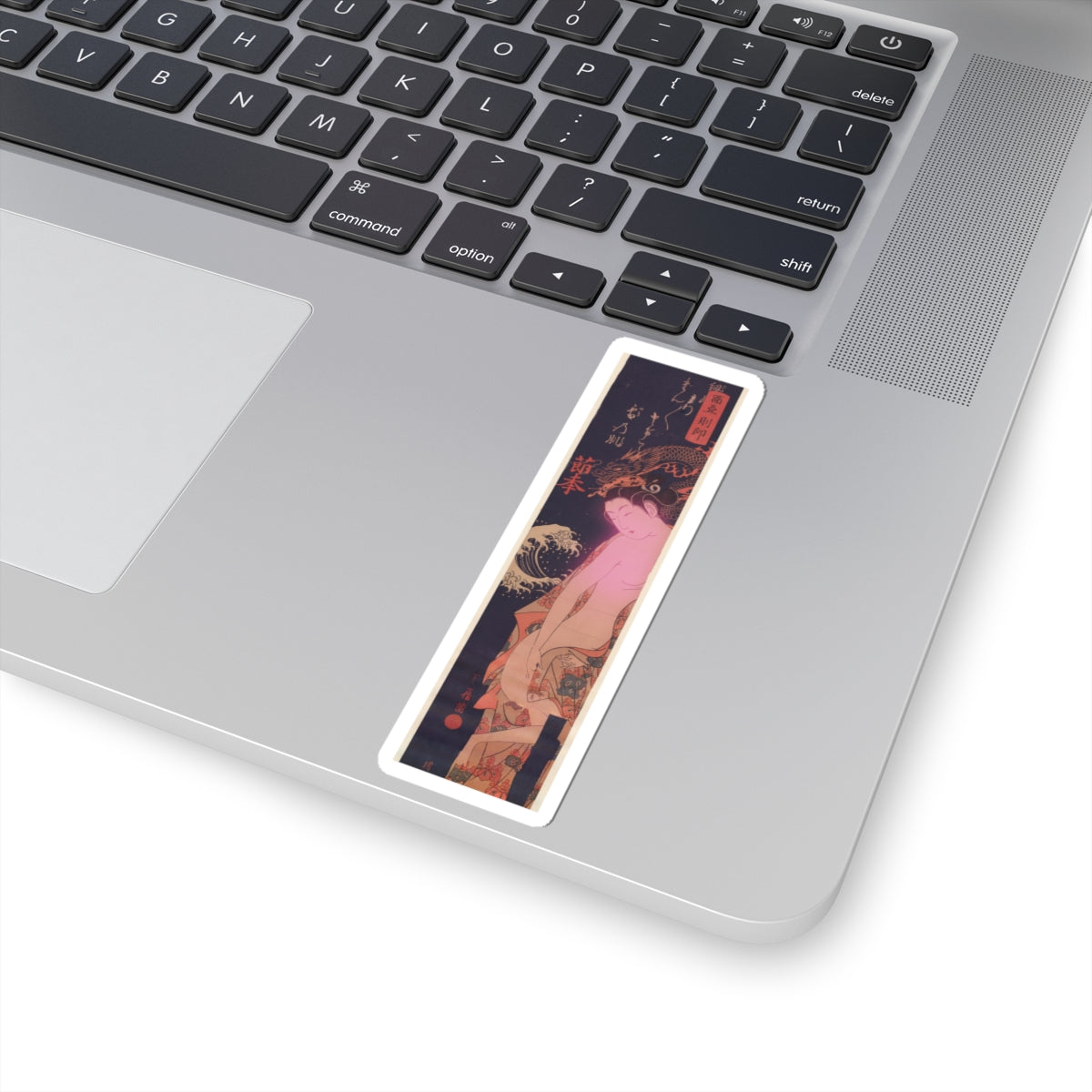 Japanese Street — Lady On Way To The Bath — Kiss-Cut Sticker