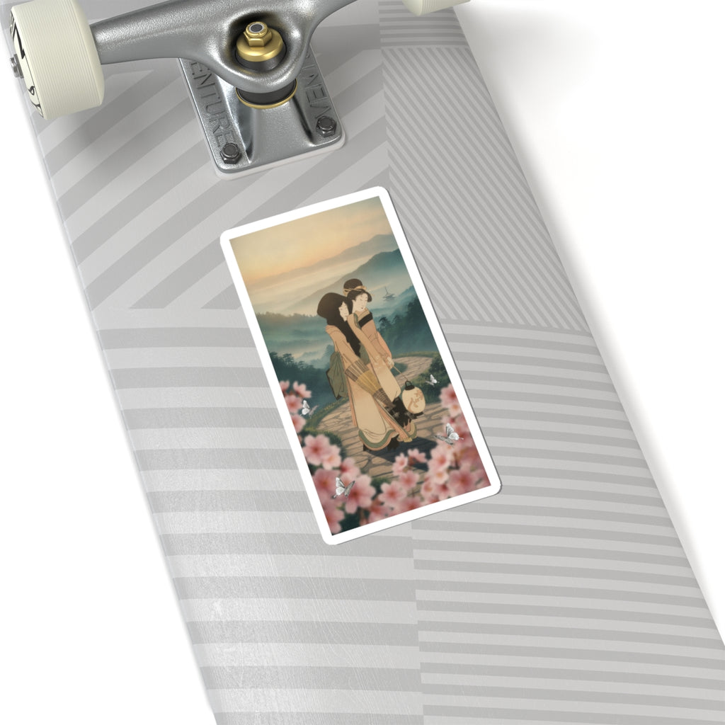 Scenic Nature — “Geisha” From The Series Three Amusements Of Contemporary Beauties (Tōsei Bijin  — Kiss-Cut Sticker