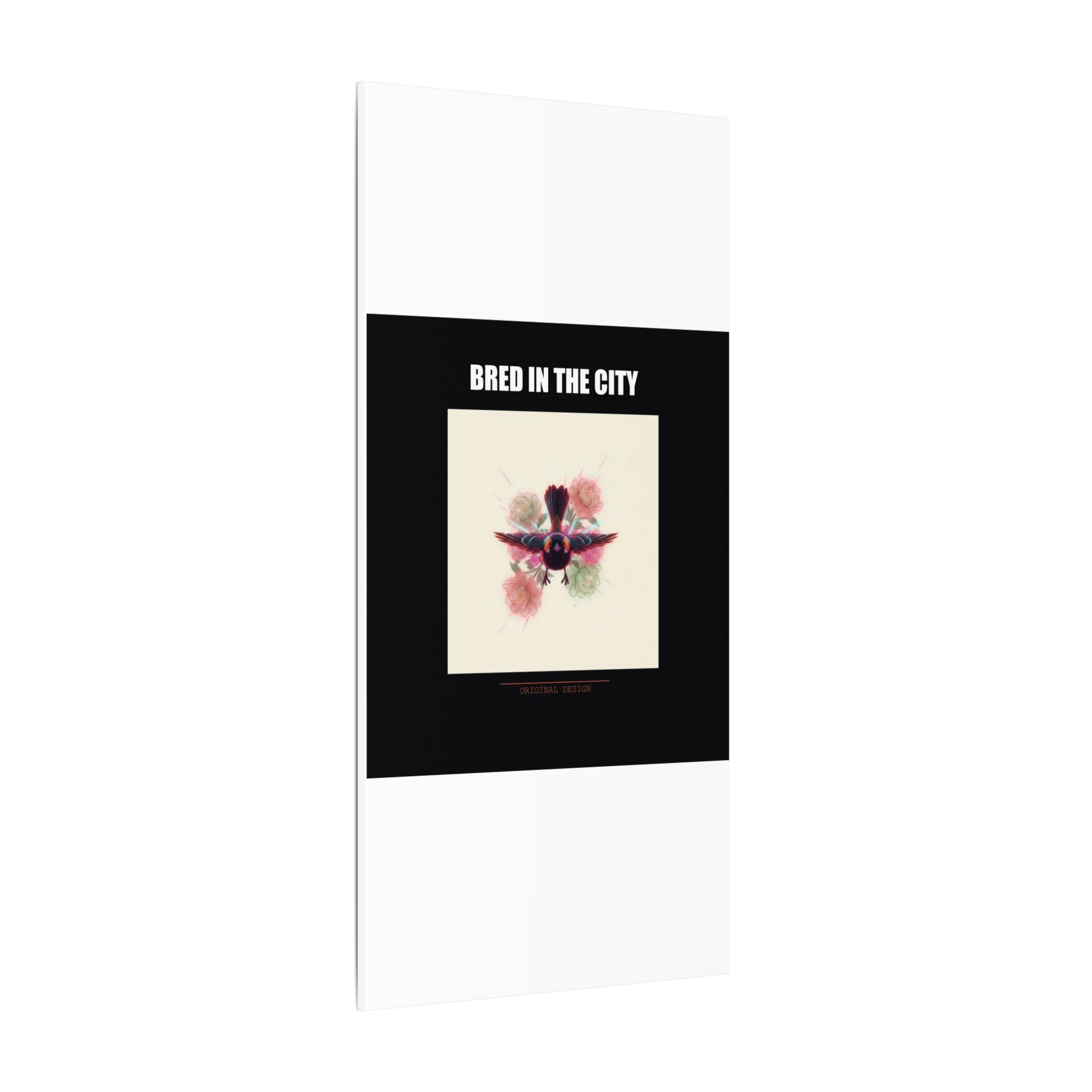 BRED IN THE CITY Flying Bird & Roses Matte Canvas