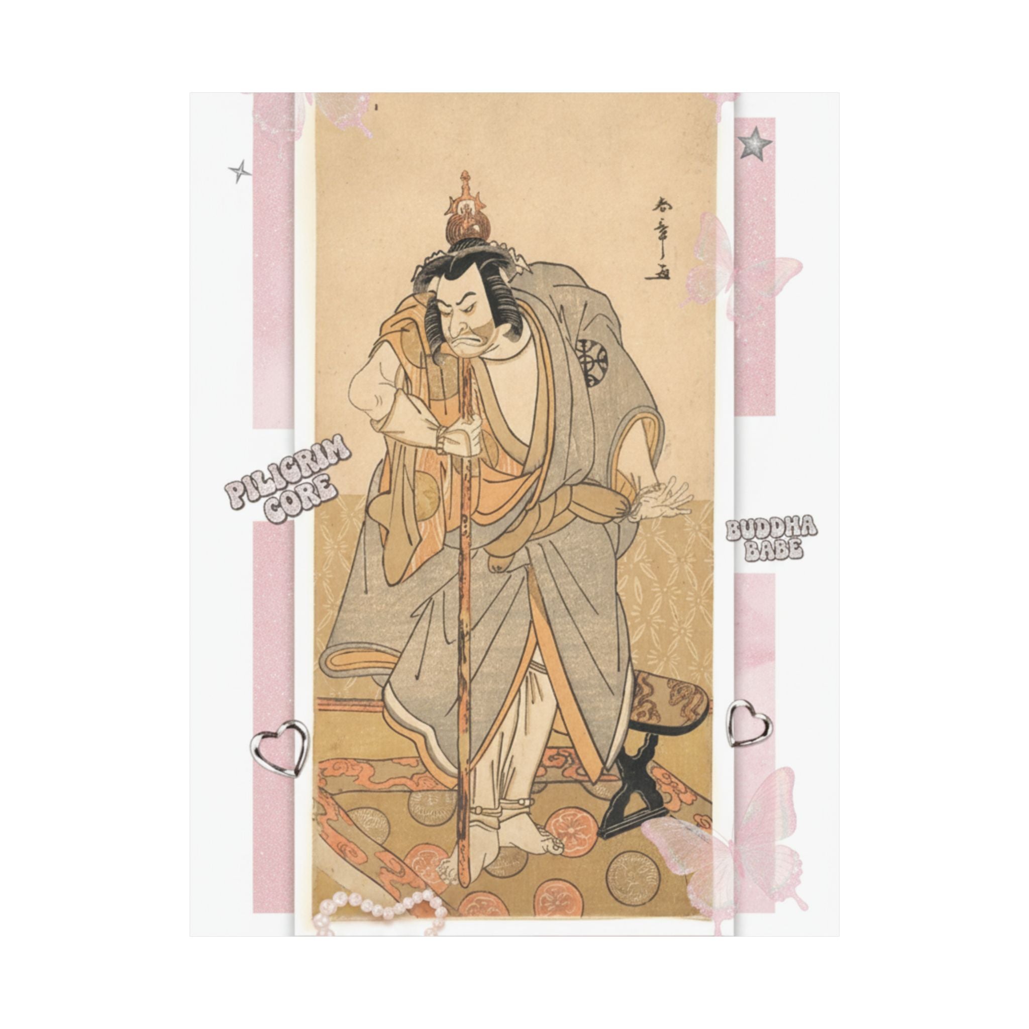 Ecommerce Main — The Actor Nakamura Nakazo As A Rokuju-Rokubu (Pilgrim To Buddhist Temple) — Matte Poster