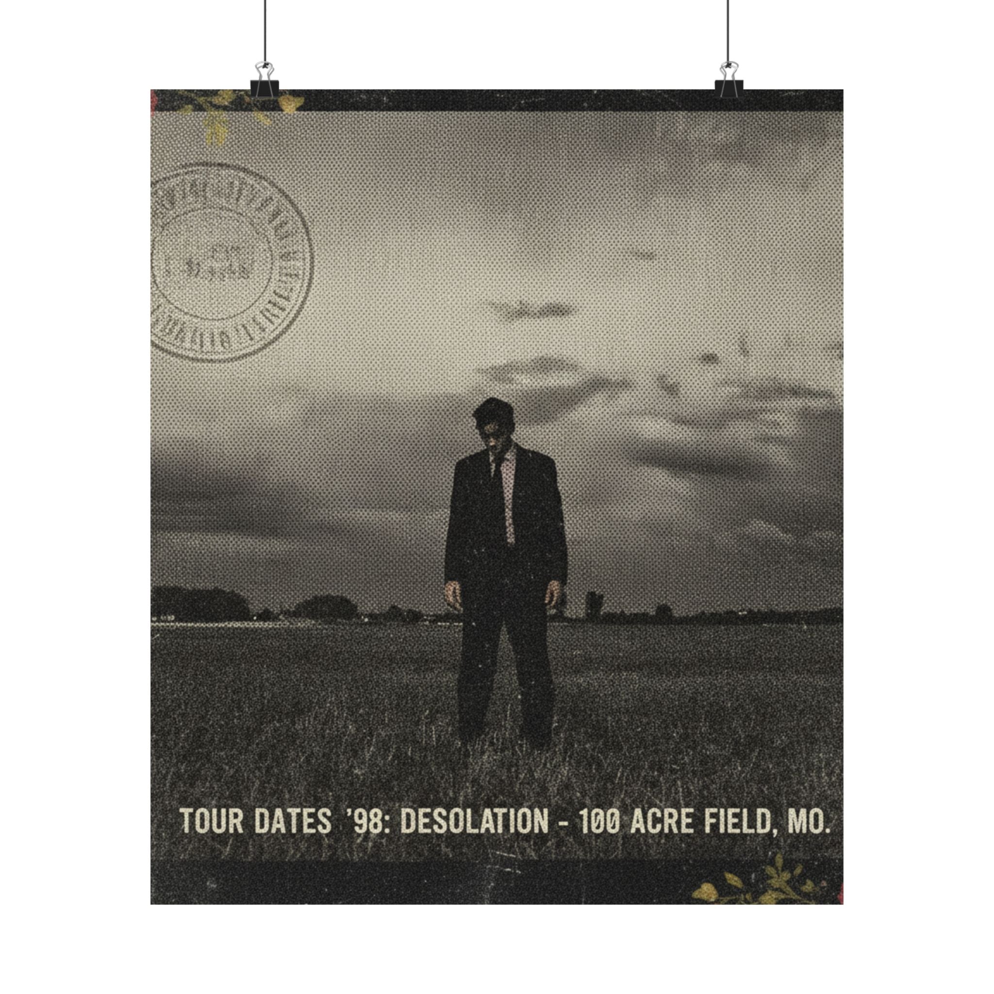 Desolation '98 Tour Vintage Bootleg Field Poster