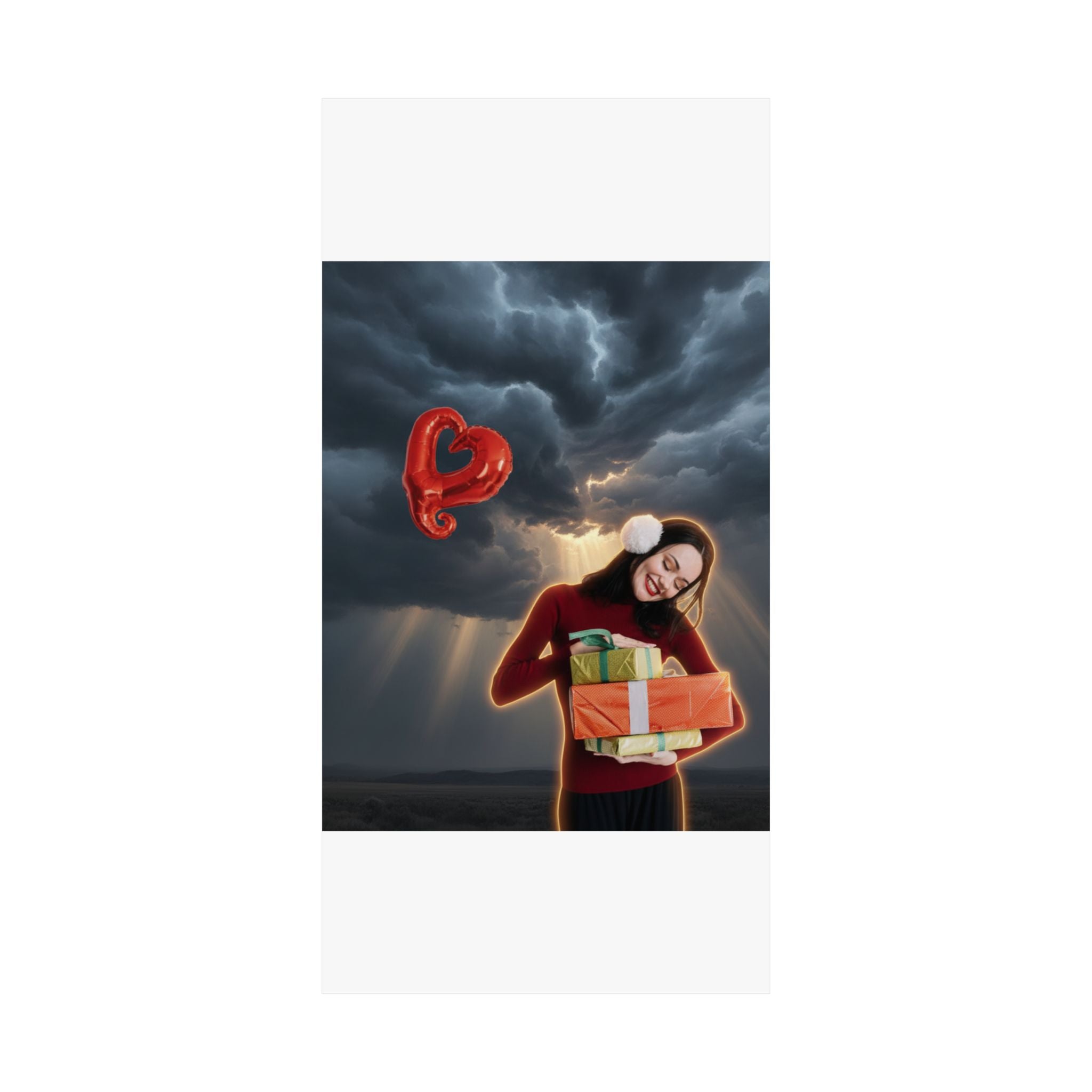 Dramatic Storm — Person — Matte Poster