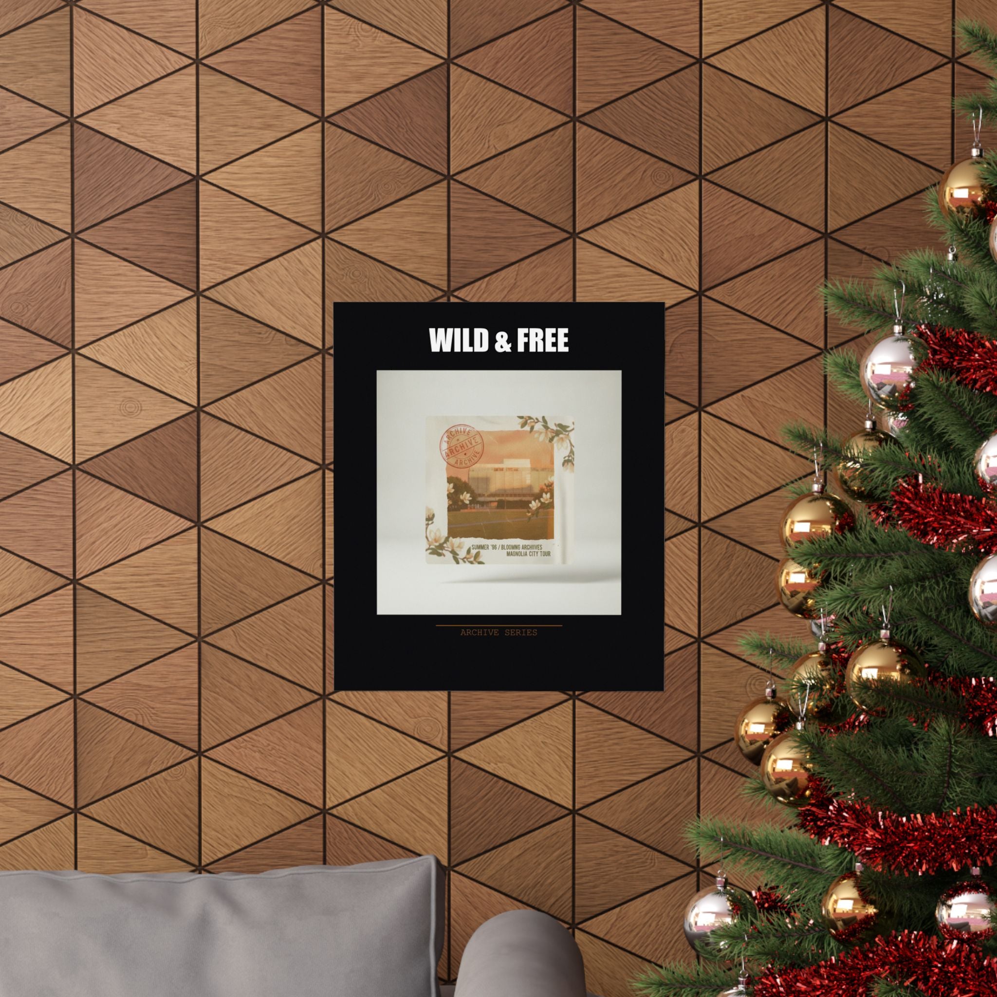 WILD & FREE Vintage Magnolia Archive Matte Poster