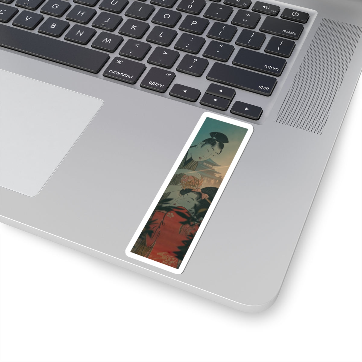 Cinematic — Man And Young Woman With A Ball — Kiss-Cut Sticker