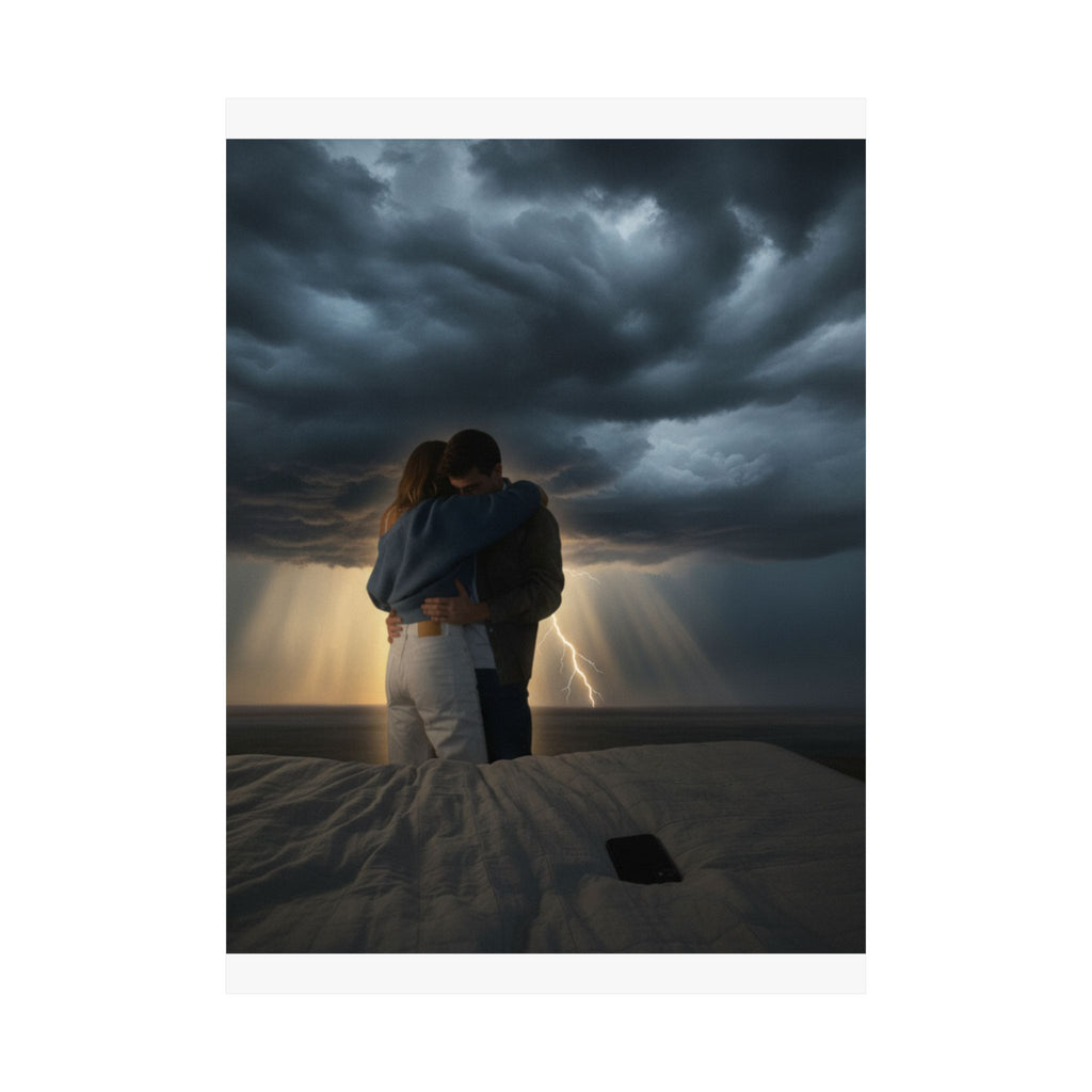 Dramatic Storm — Person — Matte Poster
