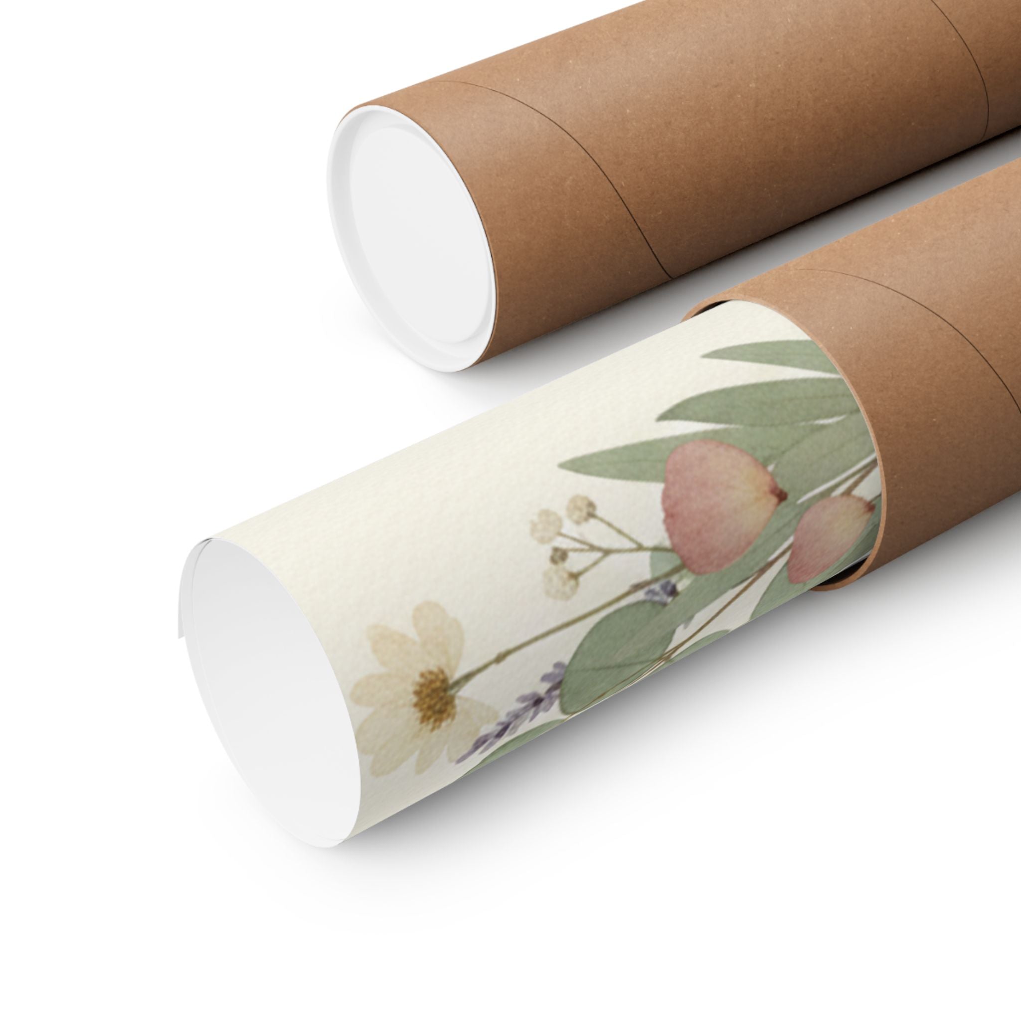 Pressed Lavender & Eucalyptus Garland Matte Poster