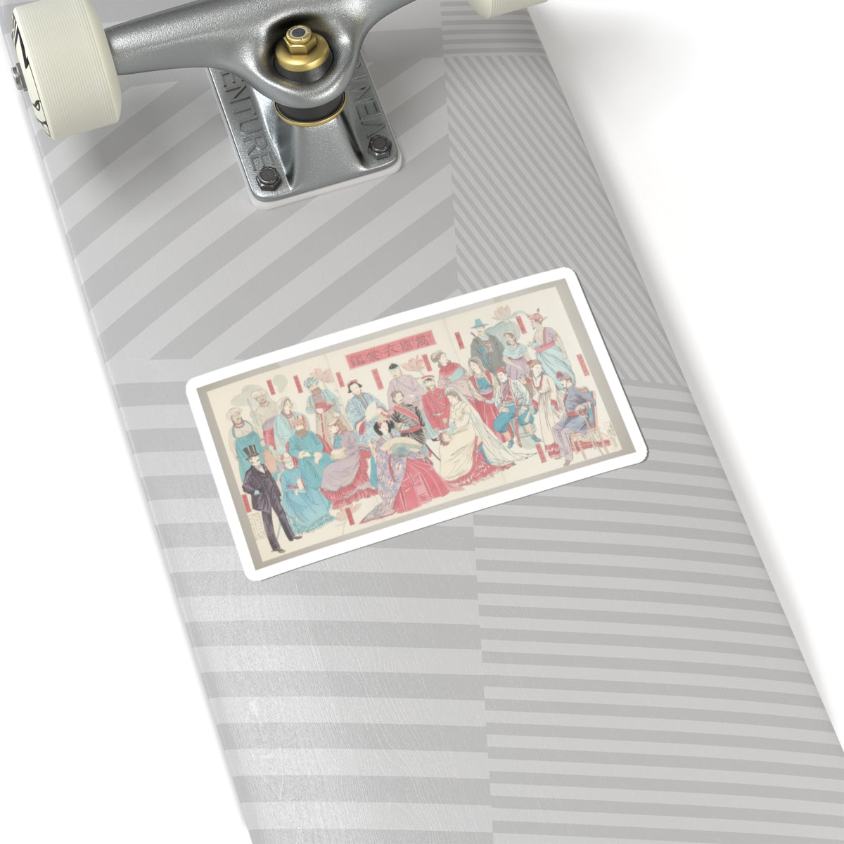 Watercolor — Mirror Of National Costumes Of All Nations  (Bankoku Ishō Kagami) — Kiss-Cut Sticker
