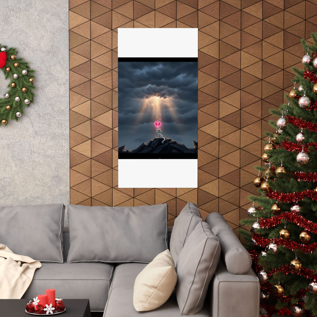 Dramatic Storm — Cat — Matte Poster