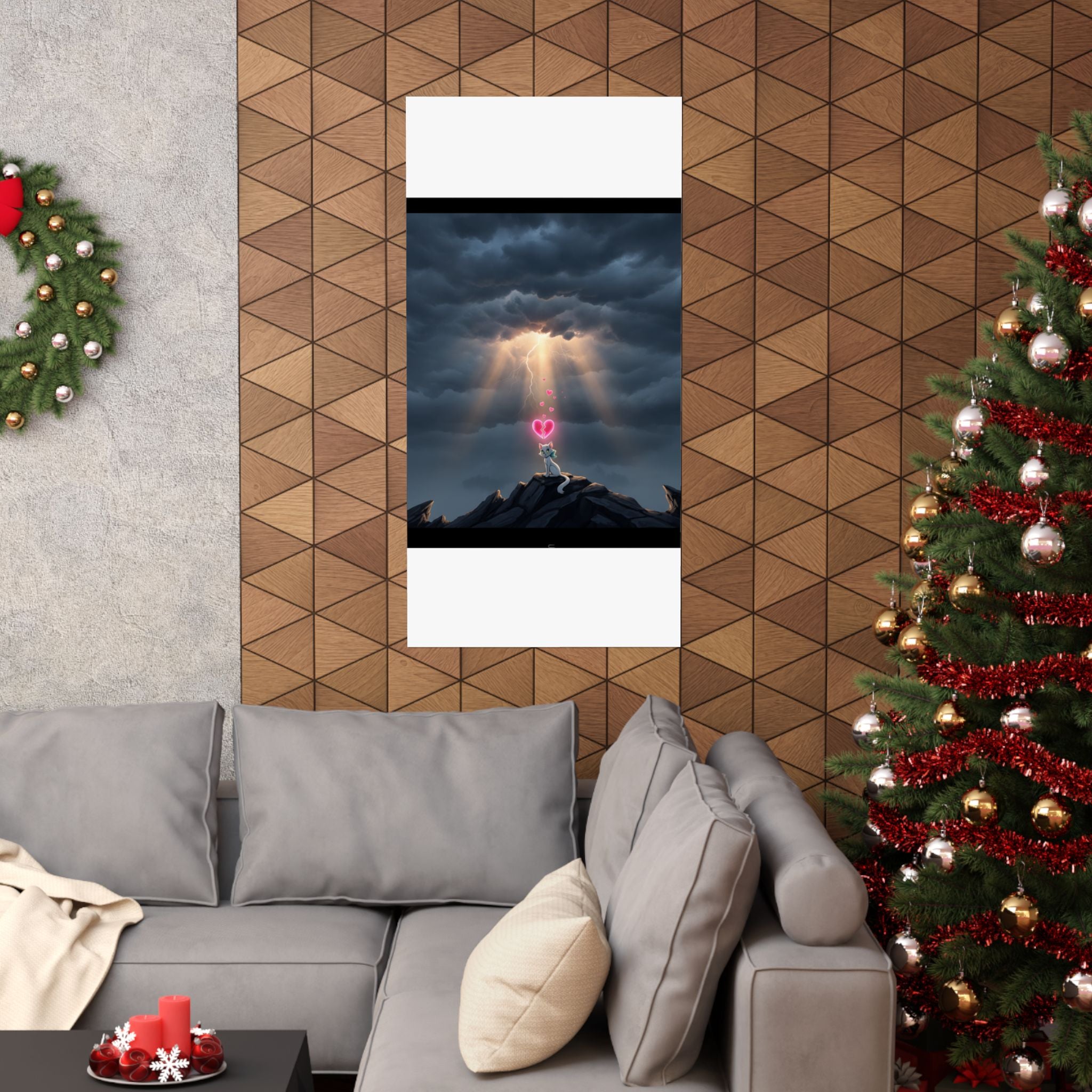 Dramatic Storm — Cat — Matte Poster
