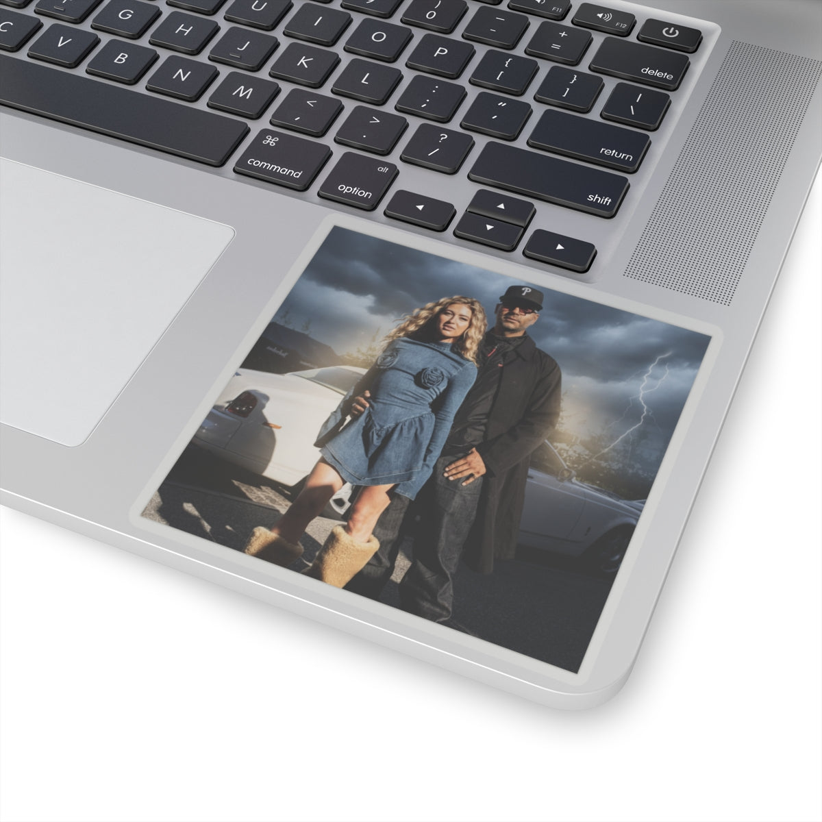 Dramatic Storm — Person — Kiss-Cut Sticker