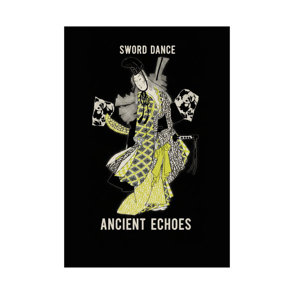 Streetwear Collage — Dancing Girl Wearing A Sword — Matte Poster