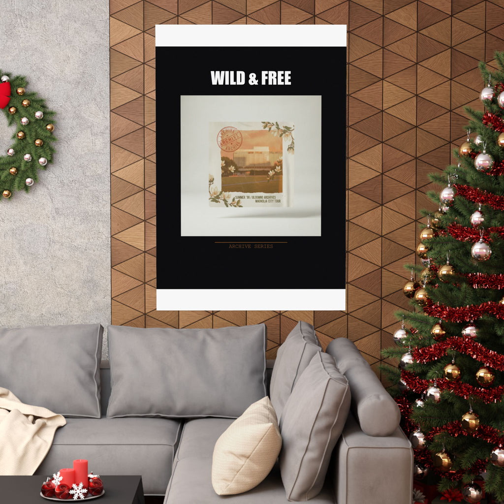 WILD & FREE Vintage Magnolia Archive Matte Poster