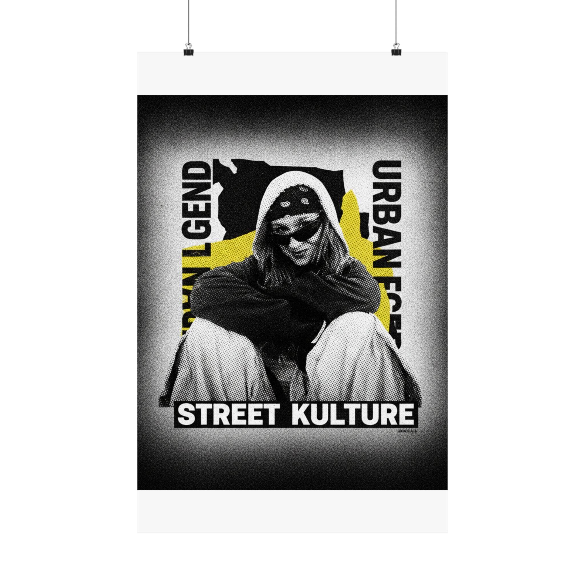 Streetwear Collage — Person — Matte Poster