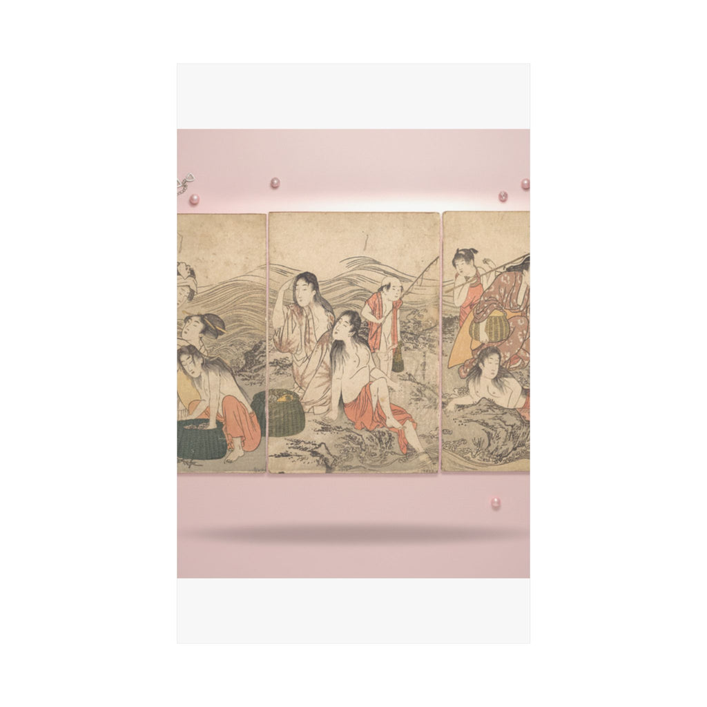 Product Marketing — Girl Fishers And Bathers — Matte Poster