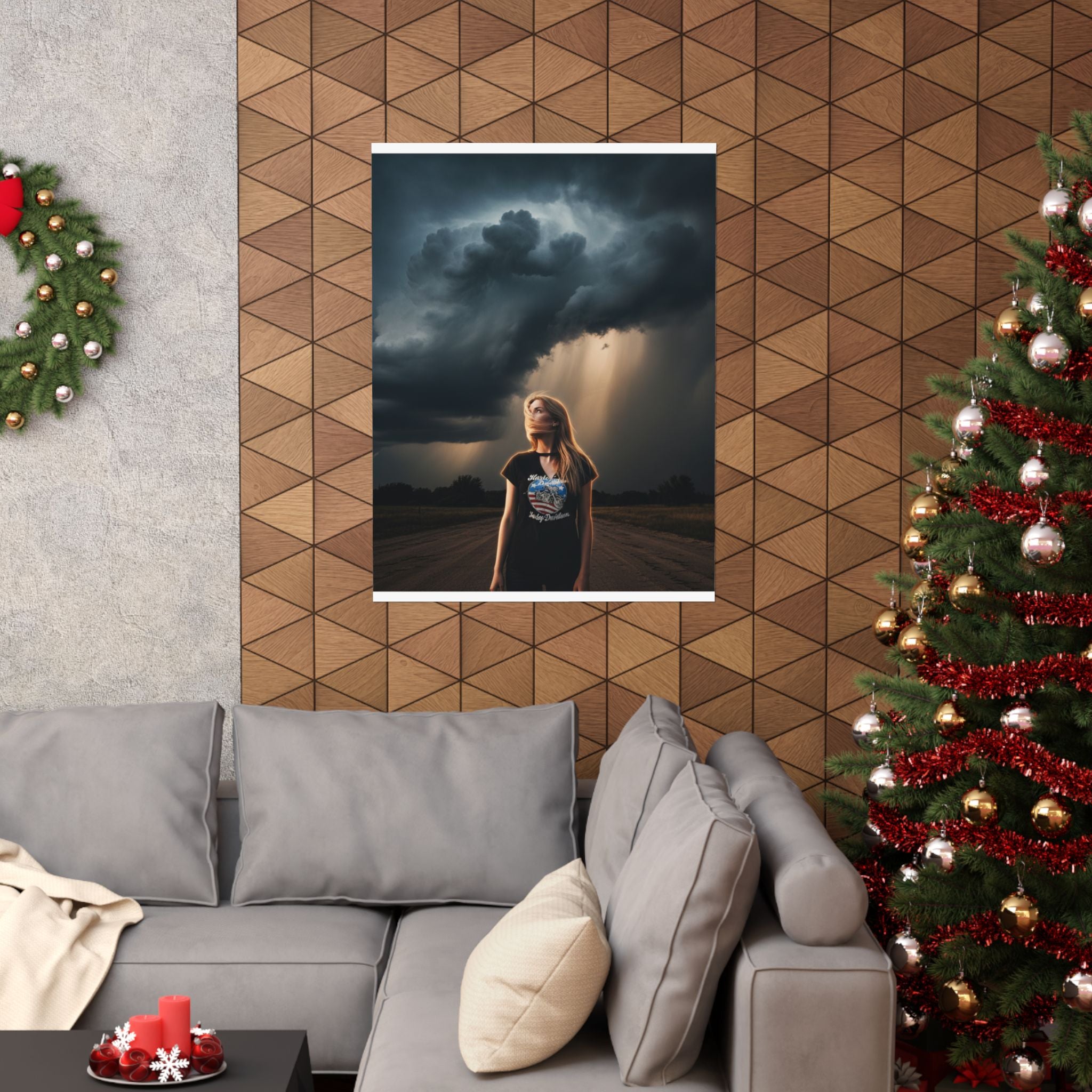 Dramatic Storm — Person — Matte Poster