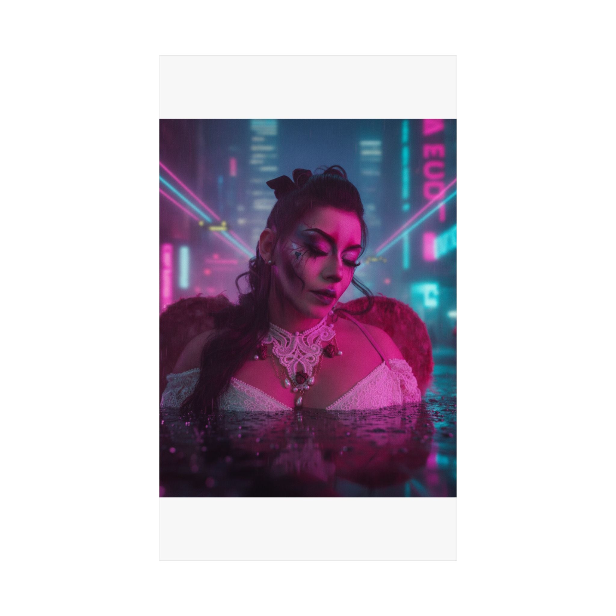 Neon Noir — Person — Matte Poster