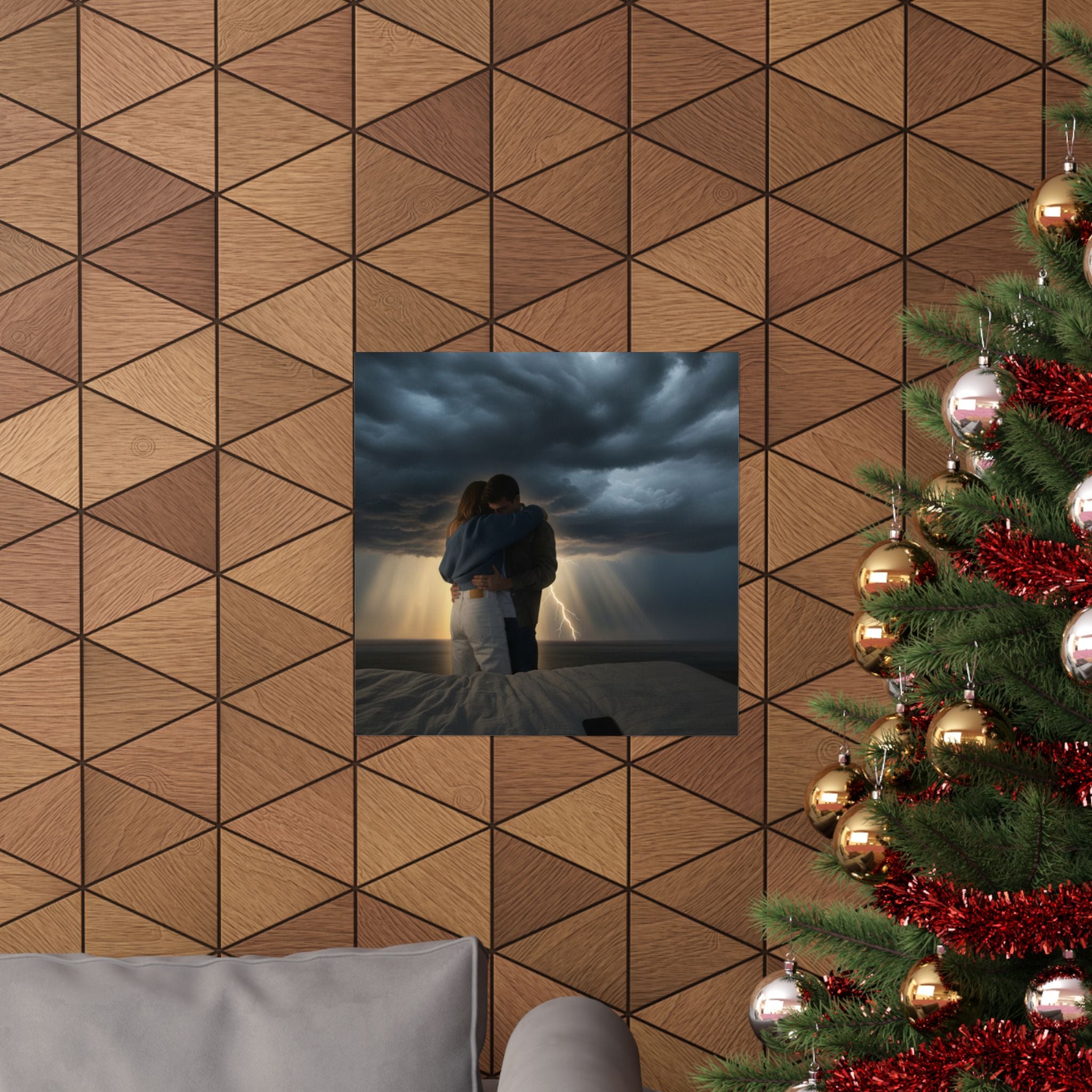 Dramatic Storm — Person — Matte Poster