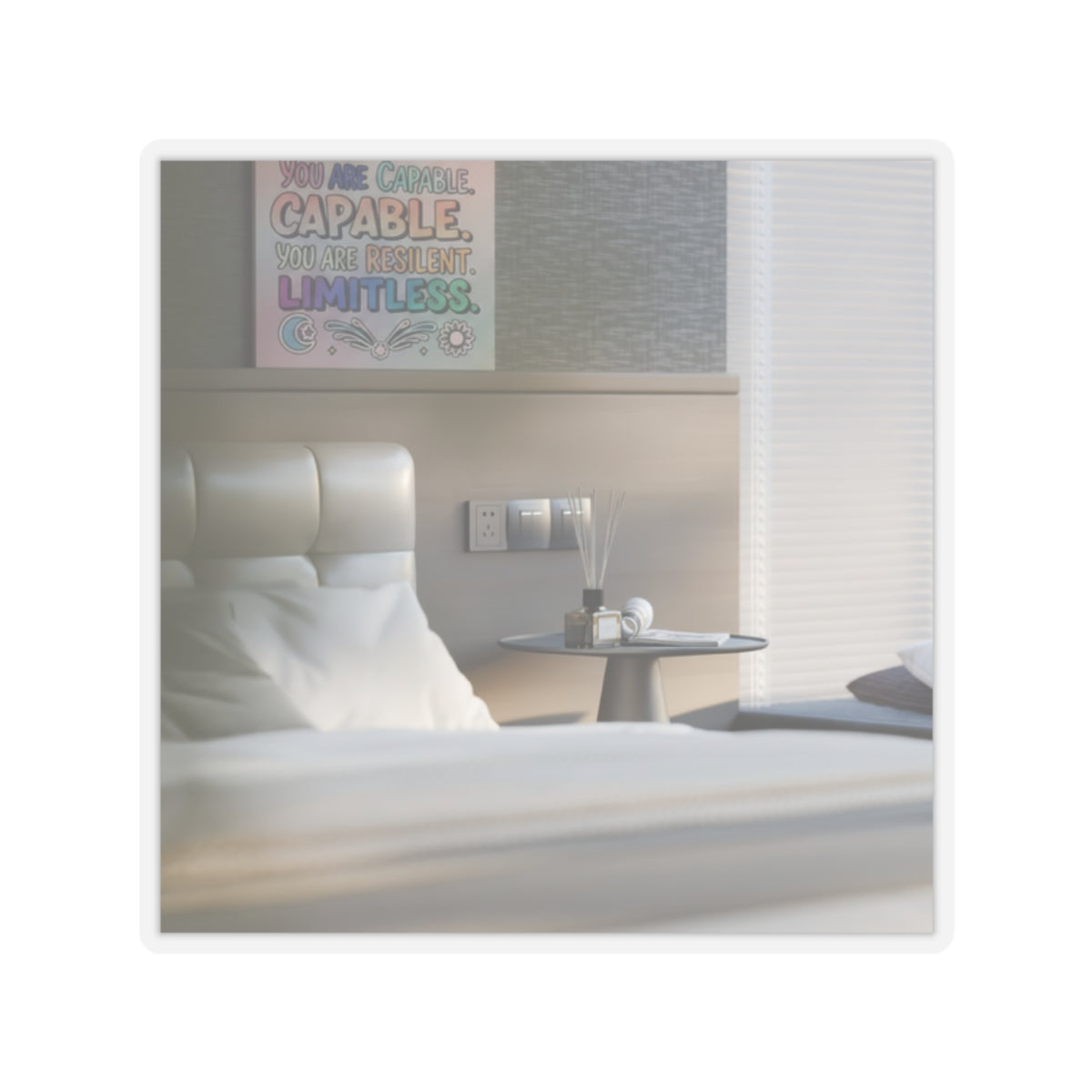 Affirmation — Bedroom — Kiss-Cut Sticker