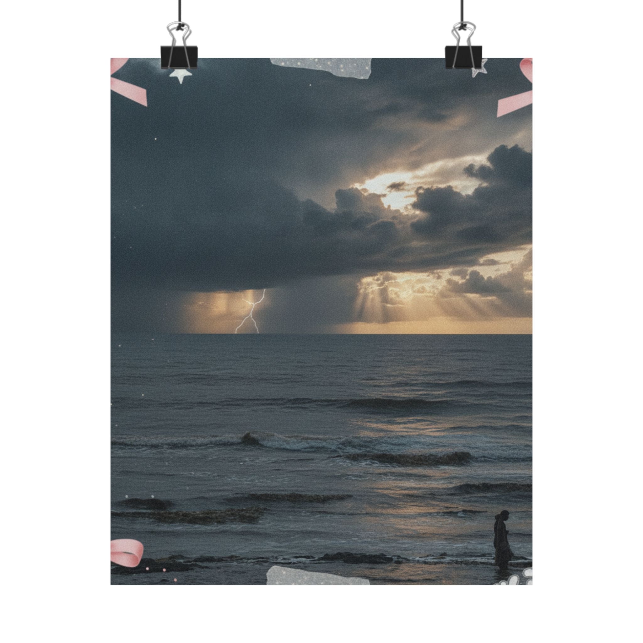 Dramatic Storm — Person — Matte Poster