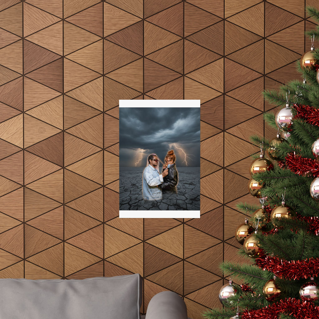 Dramatic Storm — Person — Matte Poster
