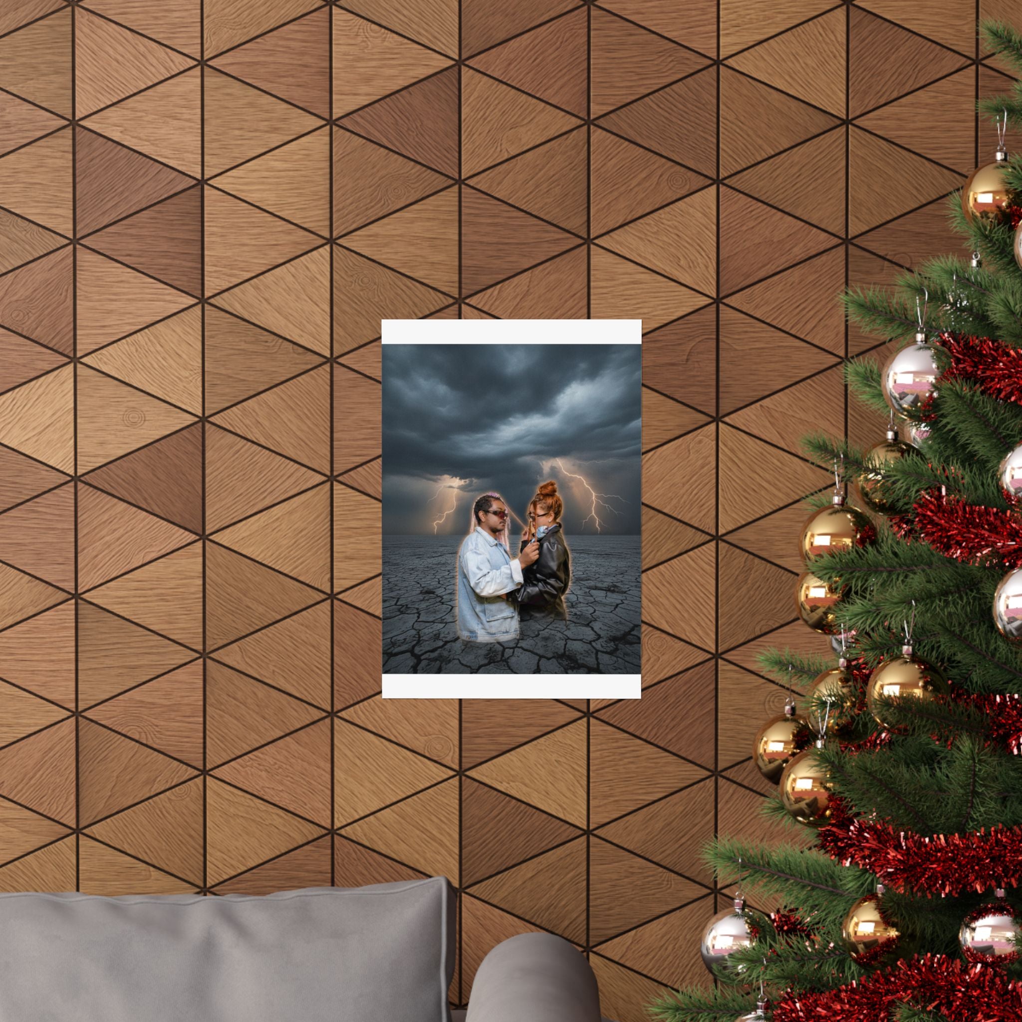 Dramatic Storm — Person — Matte Poster