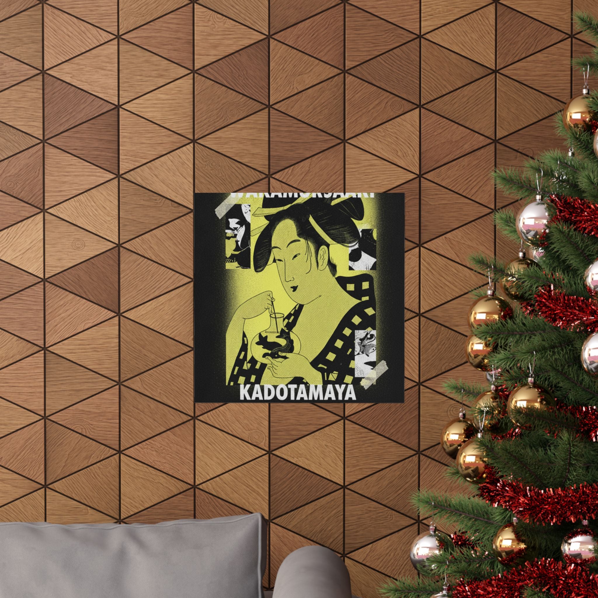 Streetwear Collage — Wakamurasaki Of The Kadotamaya — Matte Poster