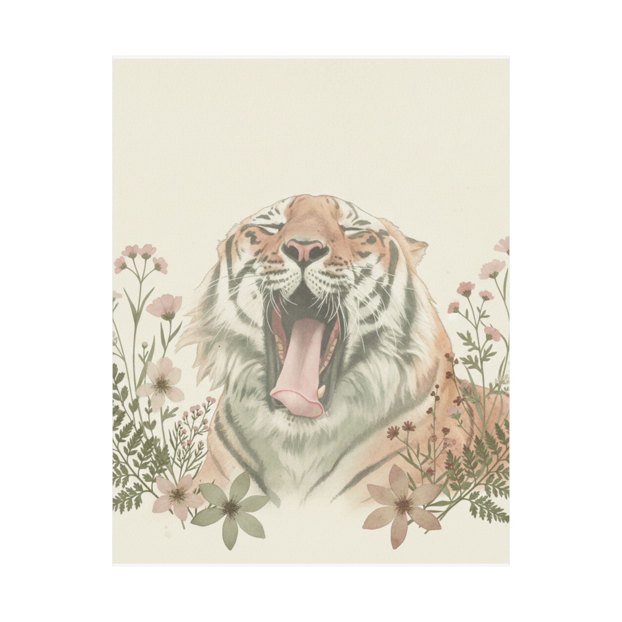 Botanical — Tiger — Matte Poster