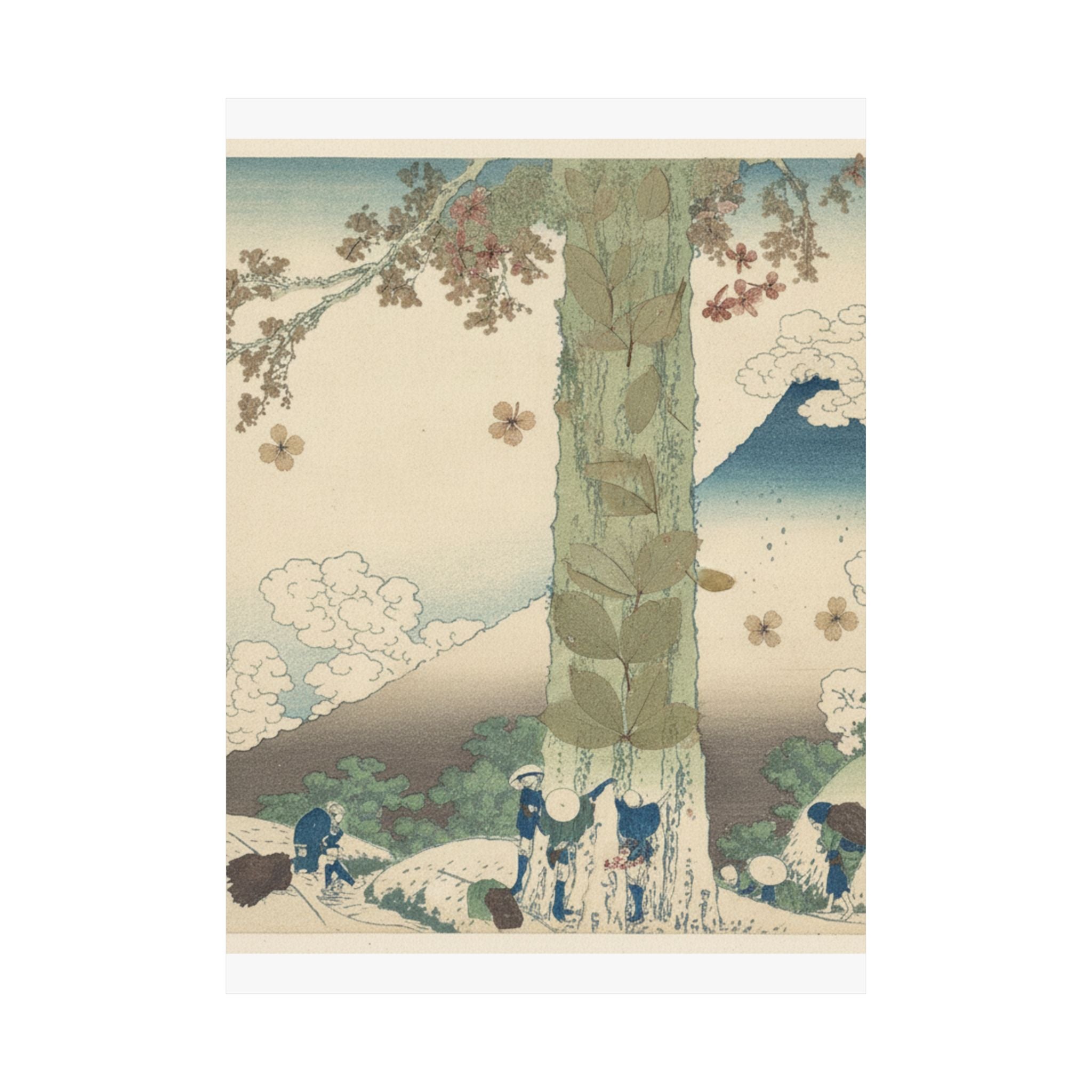Botanical — Mishima Pass In Kai Province (Kōshū Mishima Goe), From The Series Thirty-Six Vie — Matte Poster