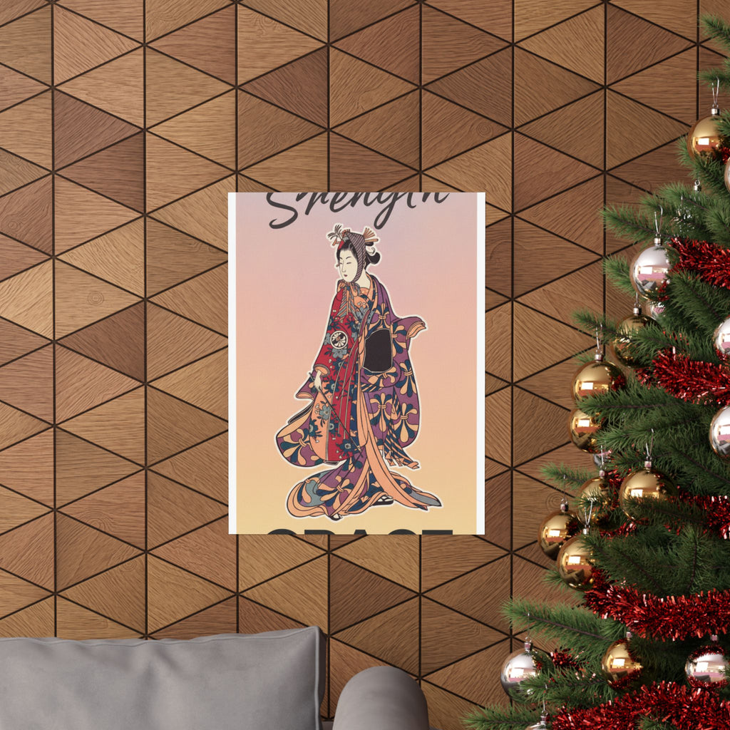 Affirmation — Segawa Kikunojō Ii As A Woman Standing — Matte Poster