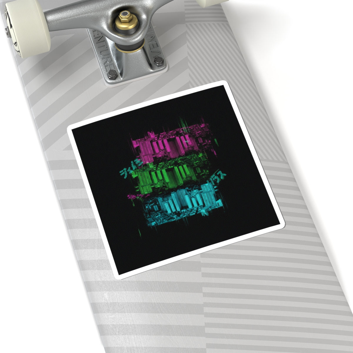 Glitch Culture — Cityscape — Kiss-Cut Sticker